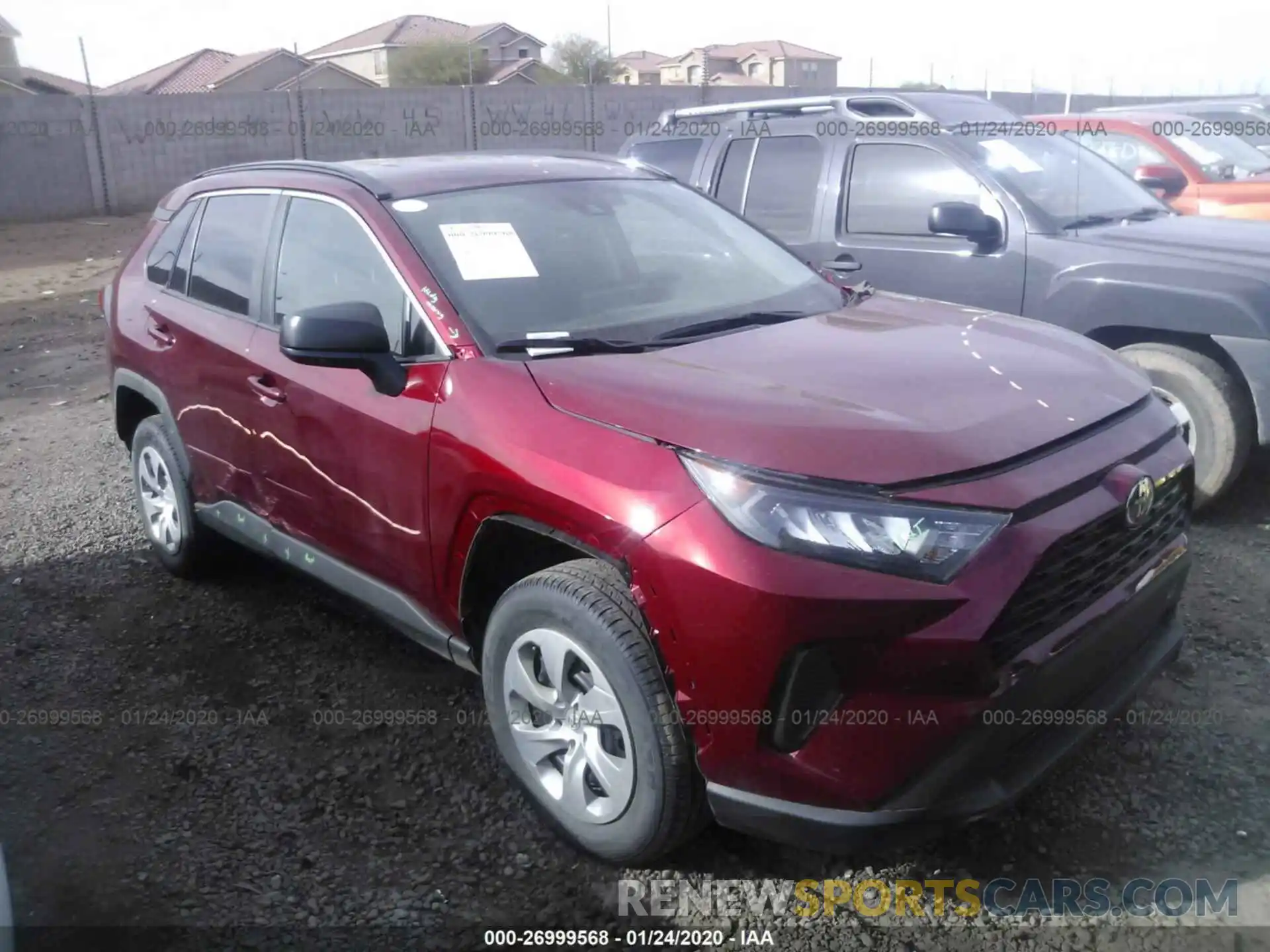 1 Photograph of a damaged car 2T3H1RFV8KC015840 TOYOTA RAV4 2019