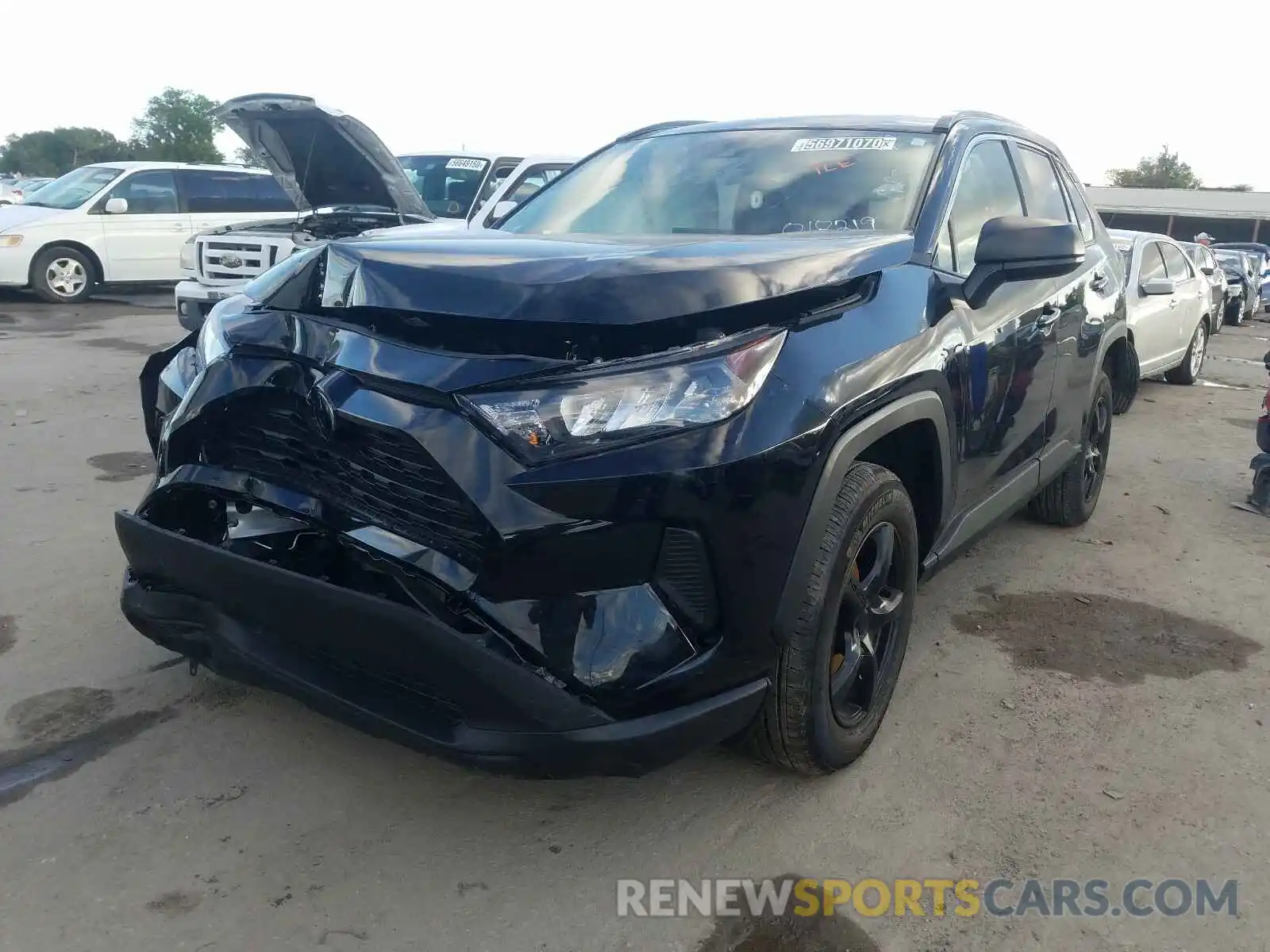 2 Фотография поврежденного автомобиля 2T3H1RFV8KC018219 TOYOTA RAV4 2019