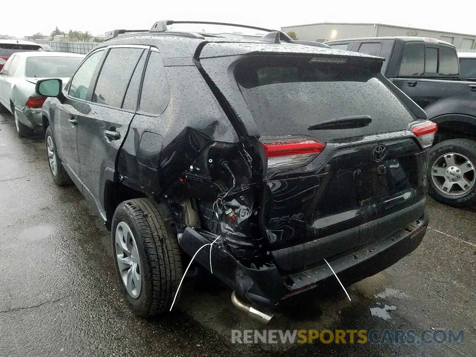 3 Photograph of a damaged car 2T3H1RFV8KC024165 TOYOTA RAV4 2019