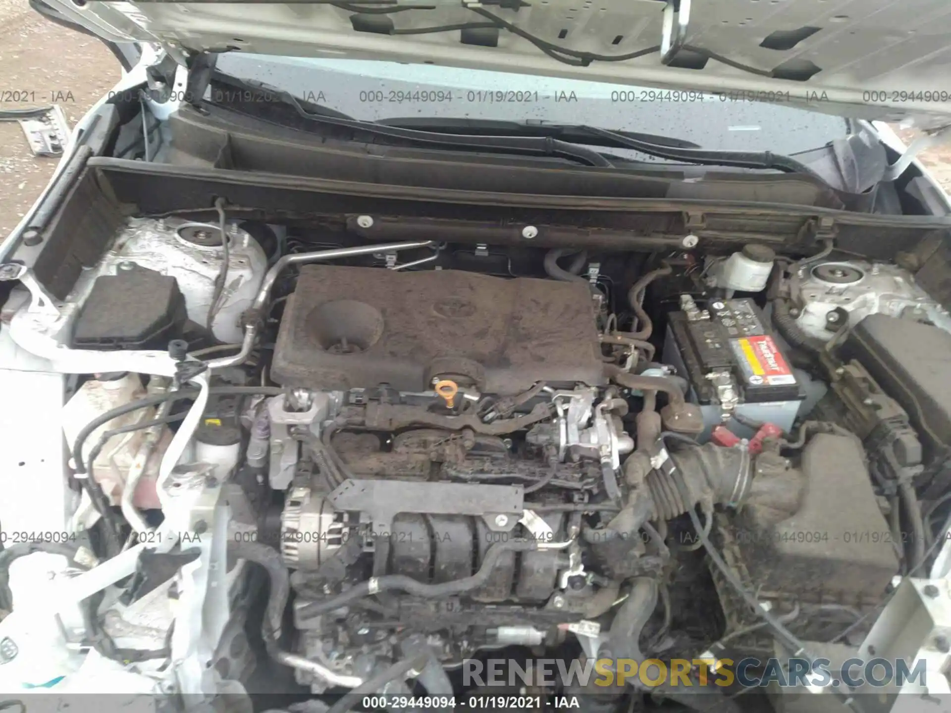 10 Фотография поврежденного автомобиля 2T3H1RFV8KW003167 TOYOTA RAV4 2019