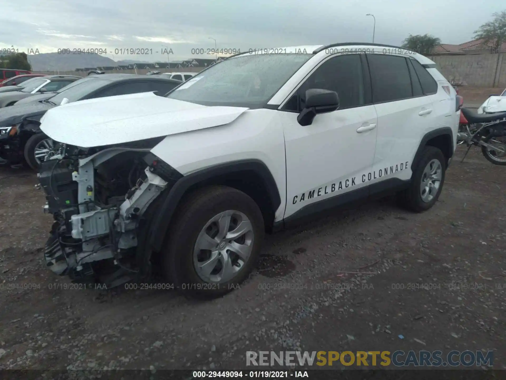 2 Фотография поврежденного автомобиля 2T3H1RFV8KW003167 TOYOTA RAV4 2019