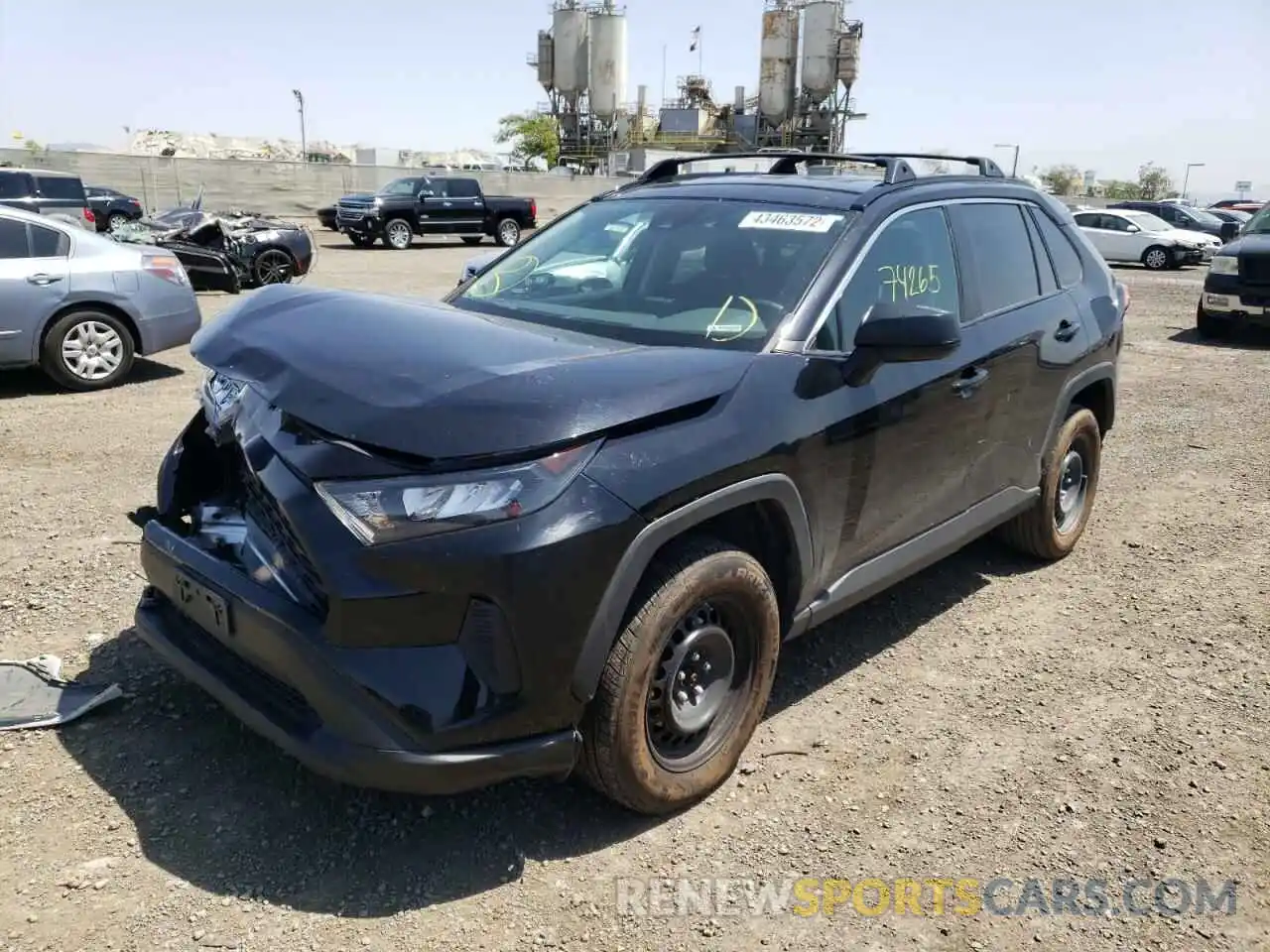 2 Фотография поврежденного автомобиля 2T3H1RFV8KW015030 TOYOTA RAV4 2019