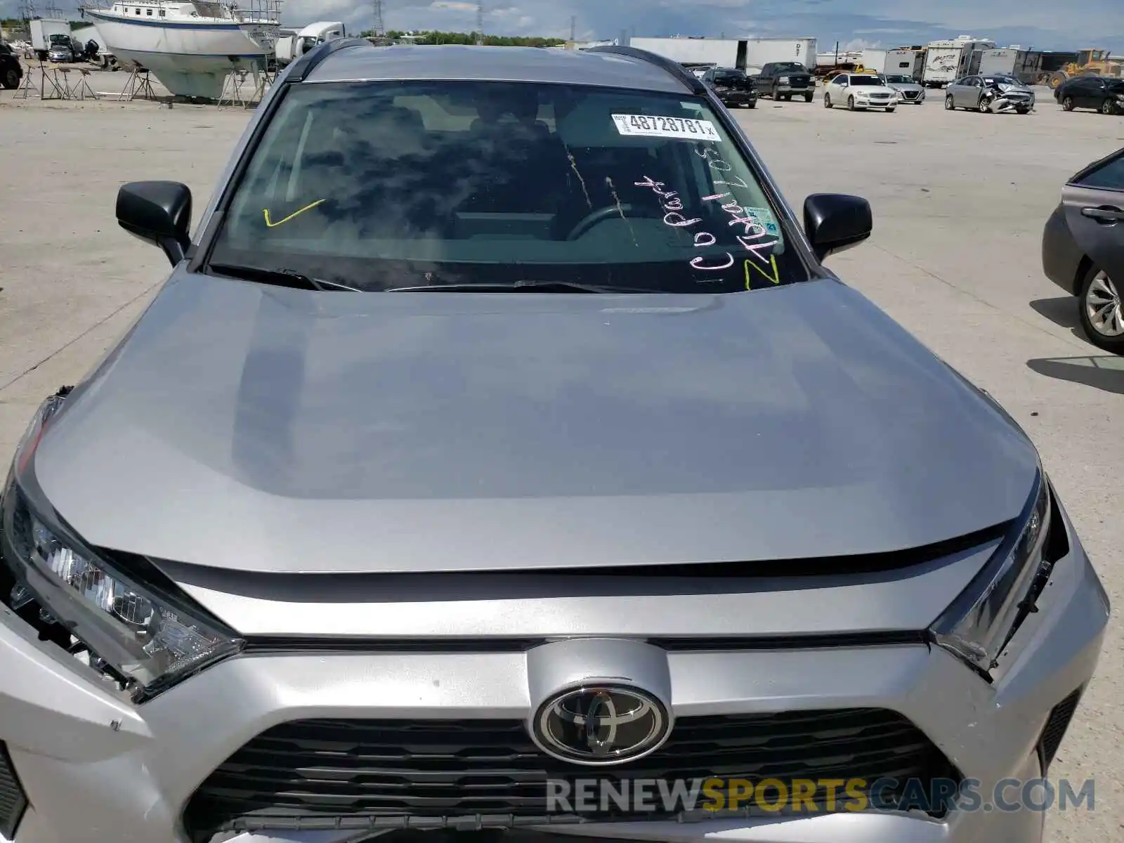 7 Фотография поврежденного автомобиля 2T3H1RFV8KW035228 TOYOTA RAV4 2019