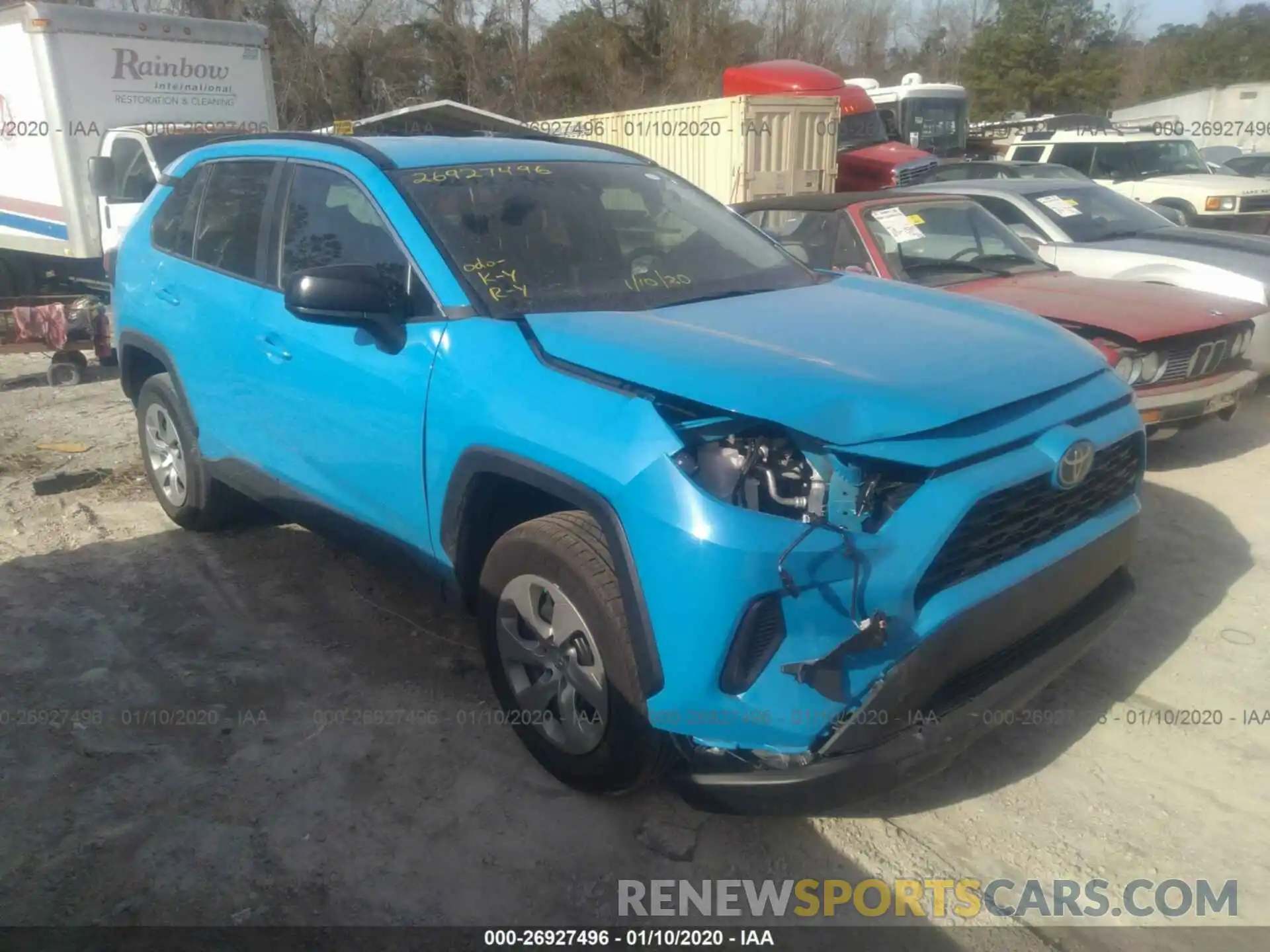 1 Photograph of a damaged car 2T3H1RFV8KW039599 TOYOTA RAV4 2019