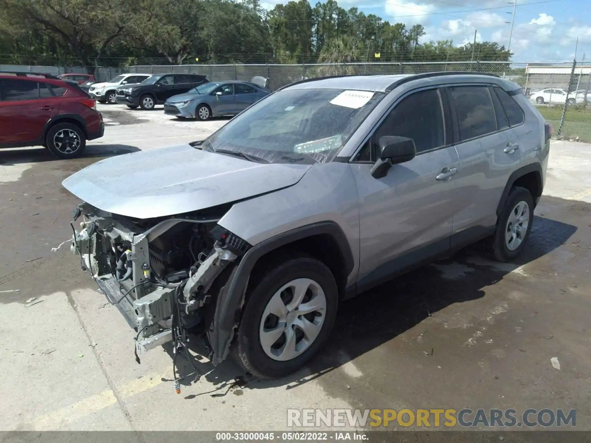 2 Photograph of a damaged car 2T3H1RFV8KW041319 TOYOTA RAV4 2019