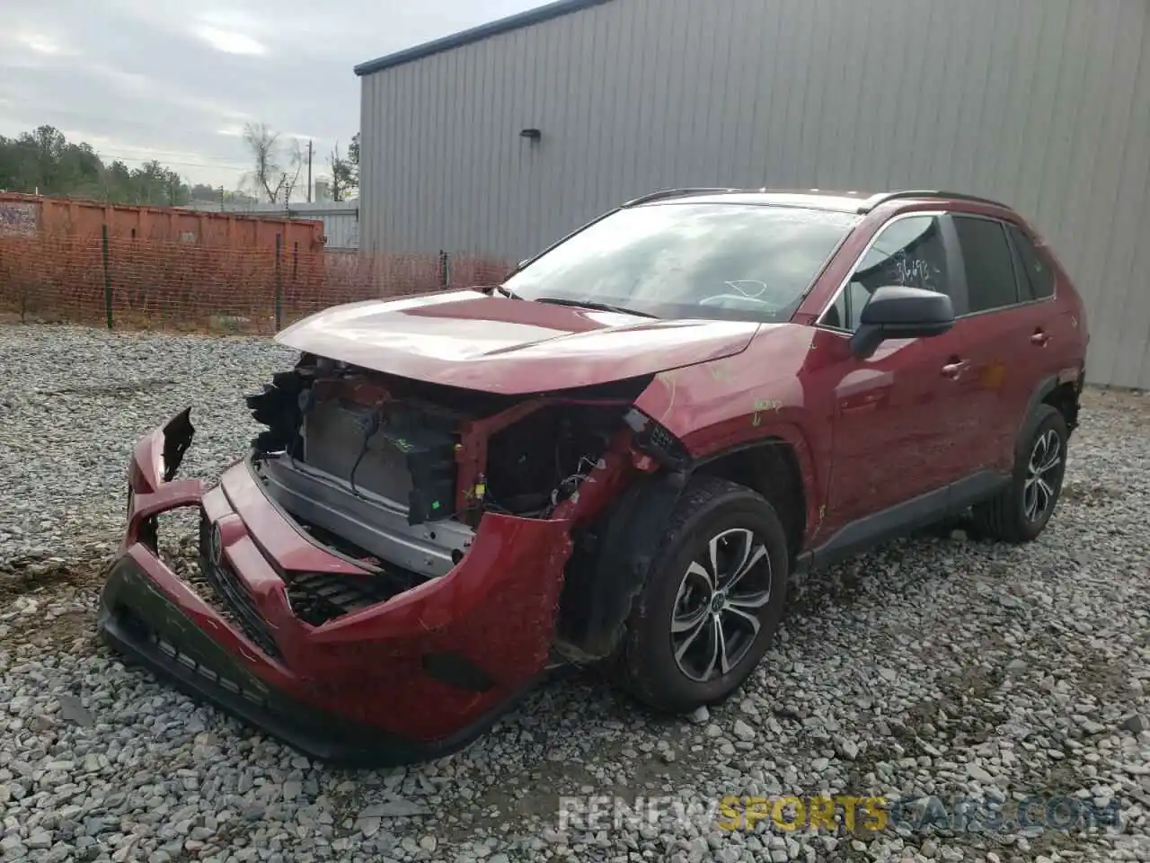 2 Photograph of a damaged car 2T3H1RFV8KW041529 TOYOTA RAV4 2019