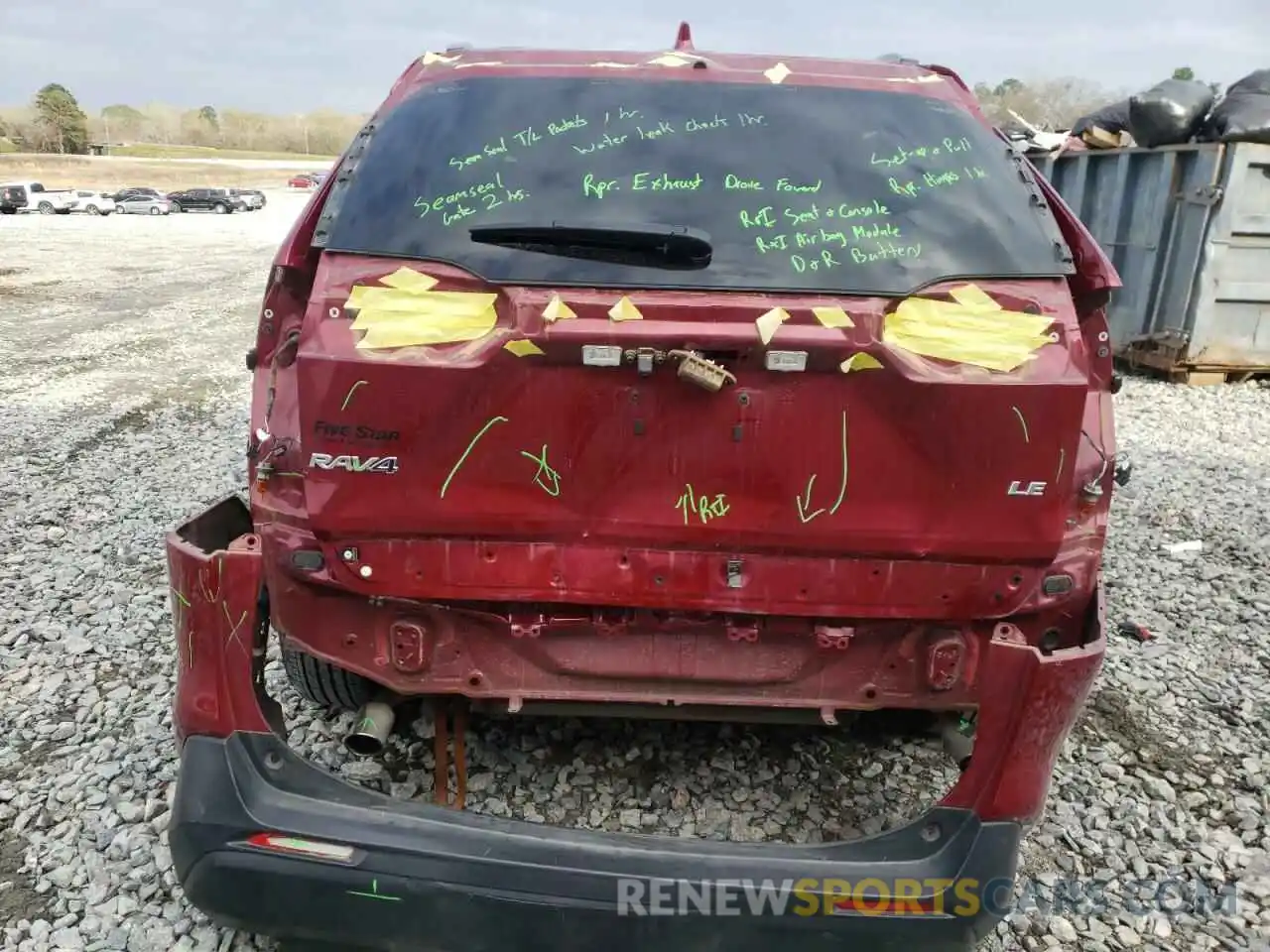 9 Photograph of a damaged car 2T3H1RFV8KW041529 TOYOTA RAV4 2019