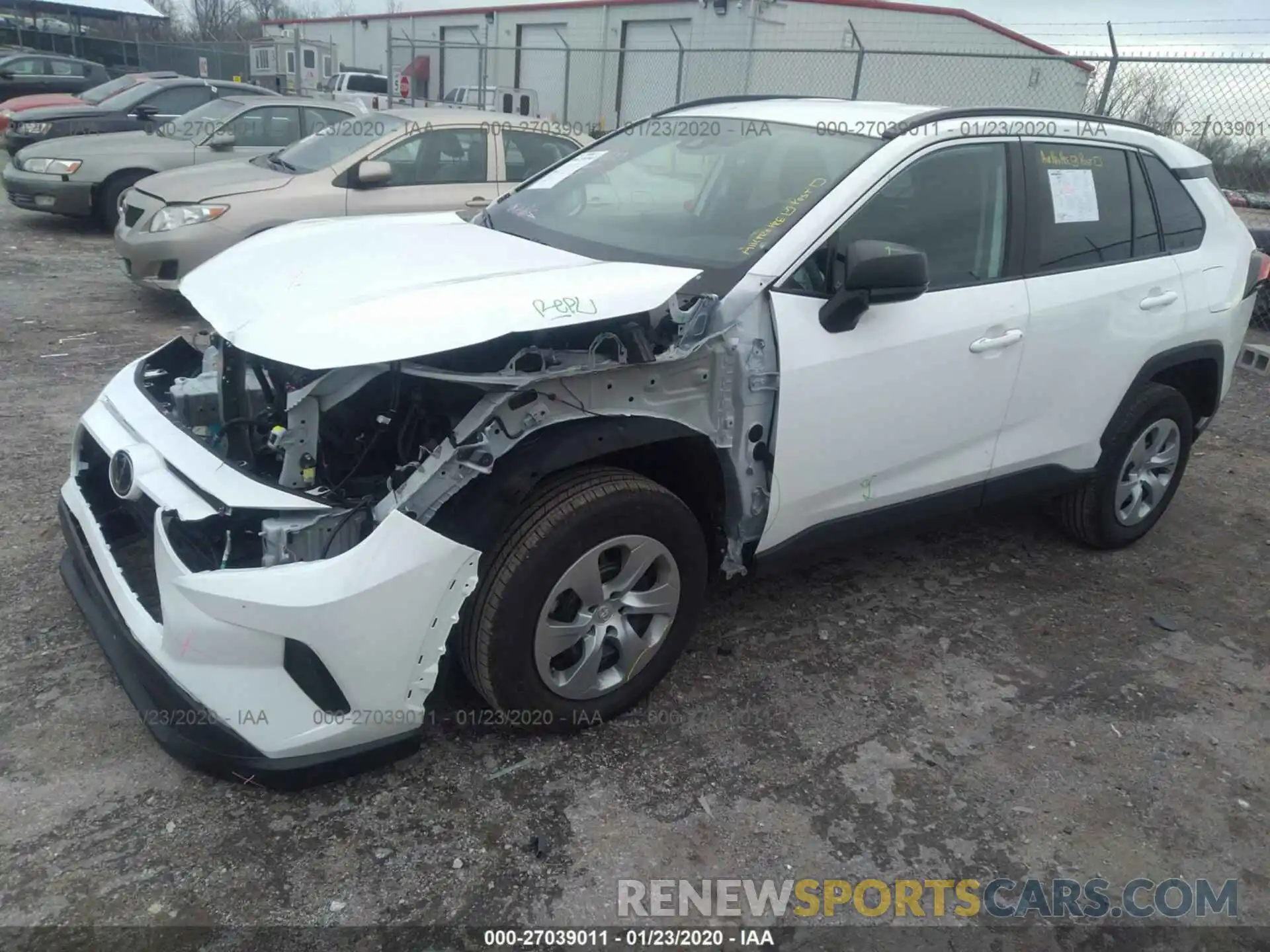 2 Photograph of a damaged car 2T3H1RFV8KW044947 TOYOTA RAV4 2019