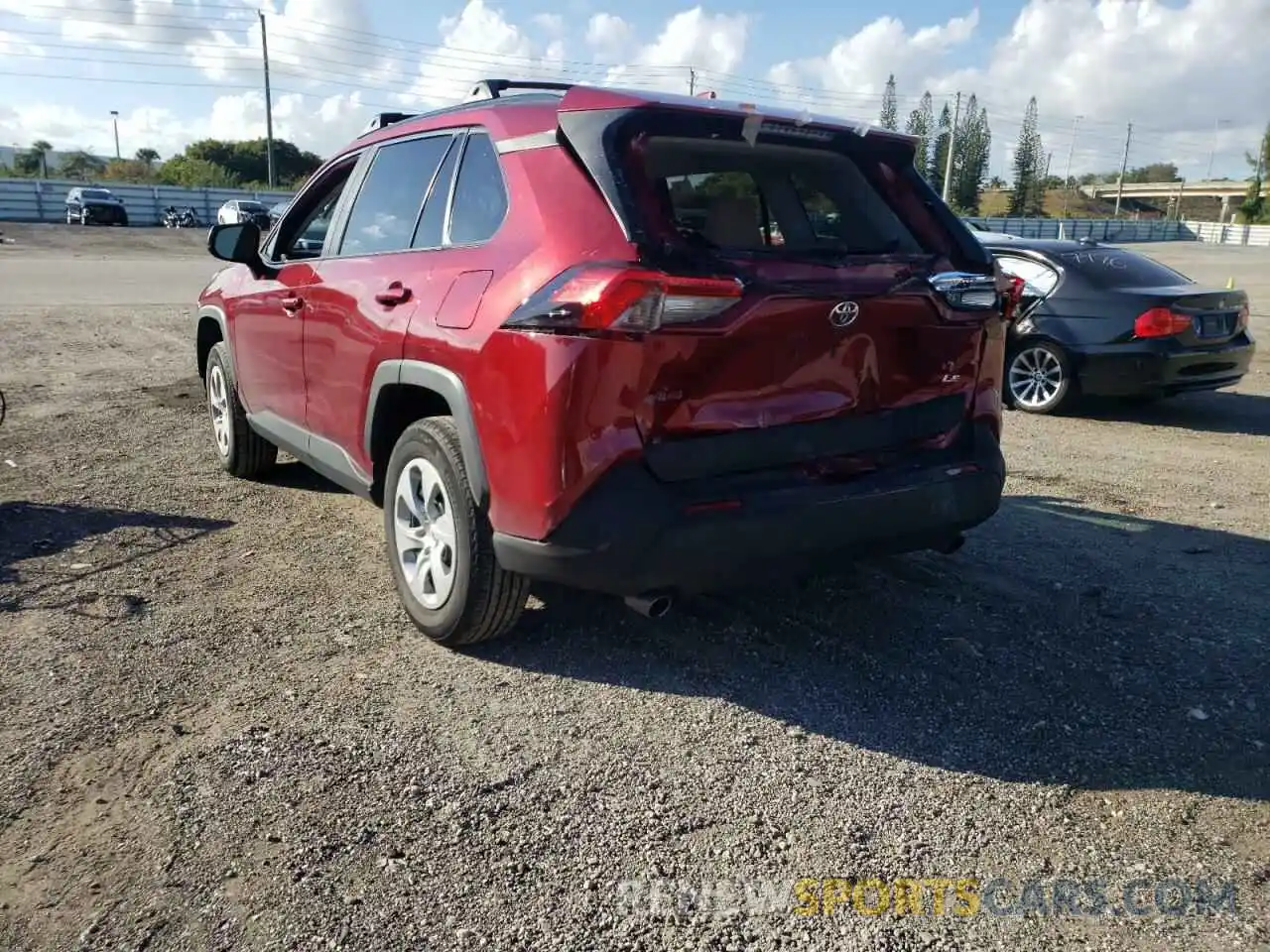 3 Photograph of a damaged car 2T3H1RFV8KW046164 TOYOTA RAV4 2019