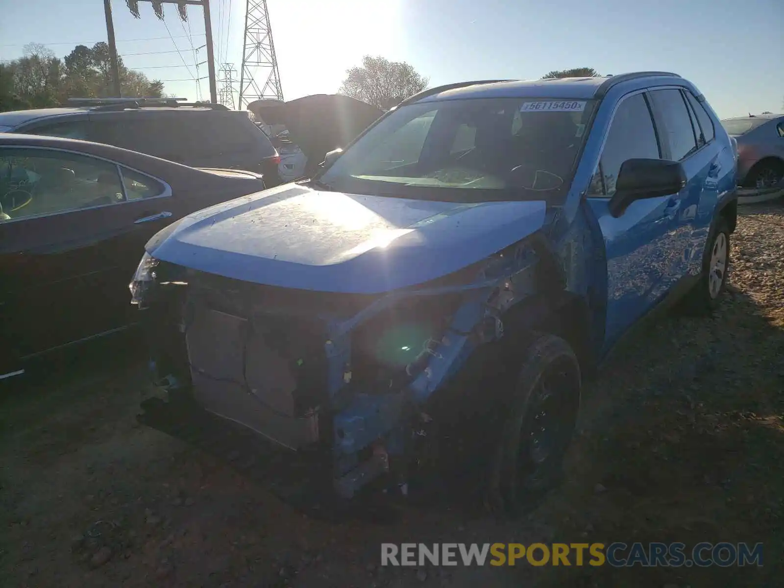 2 Photograph of a damaged car 2T3H1RFV8KW052899 TOYOTA RAV4 2019