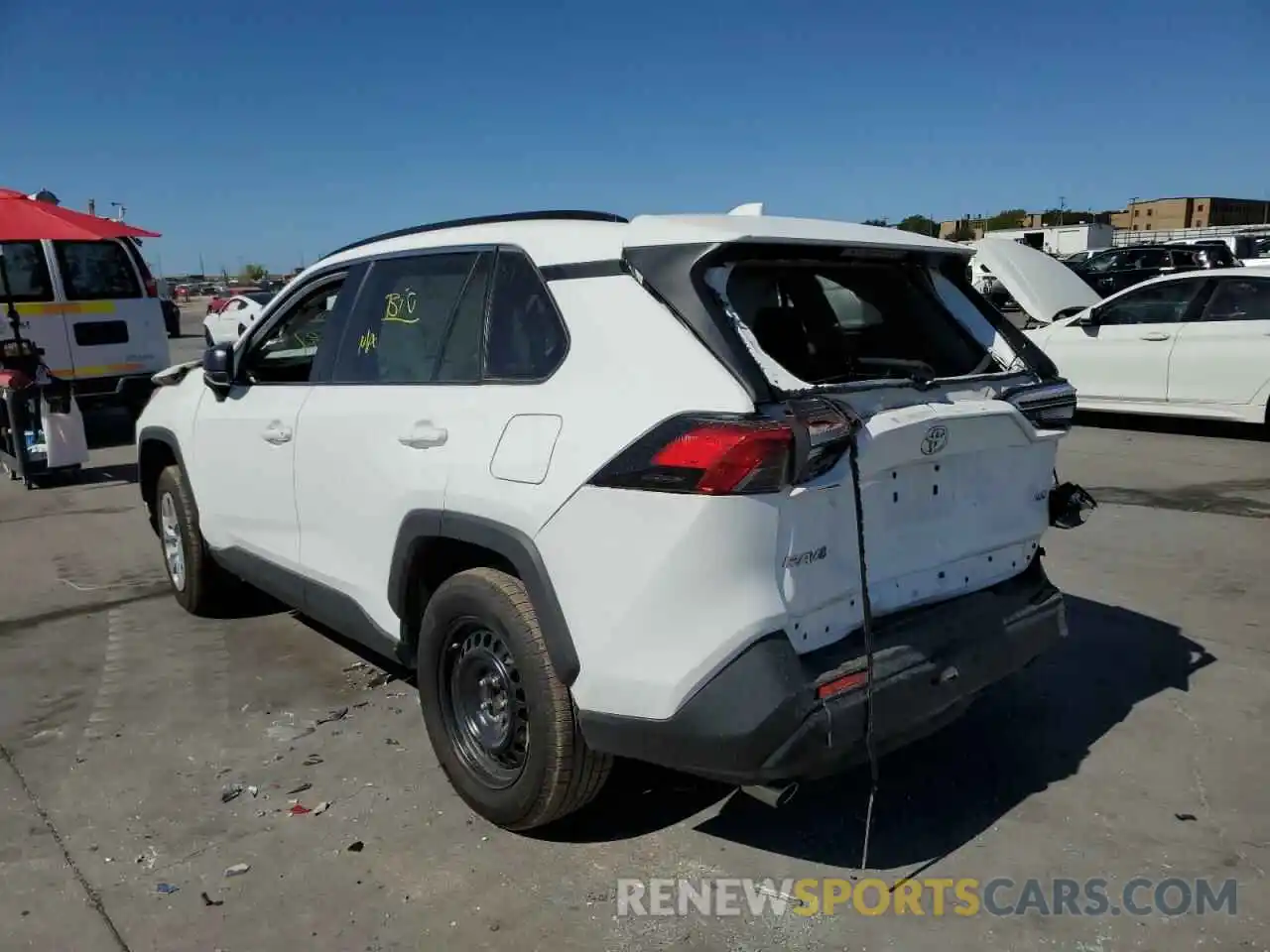 3 Photograph of a damaged car 2T3H1RFV9KC008136 TOYOTA RAV4 2019