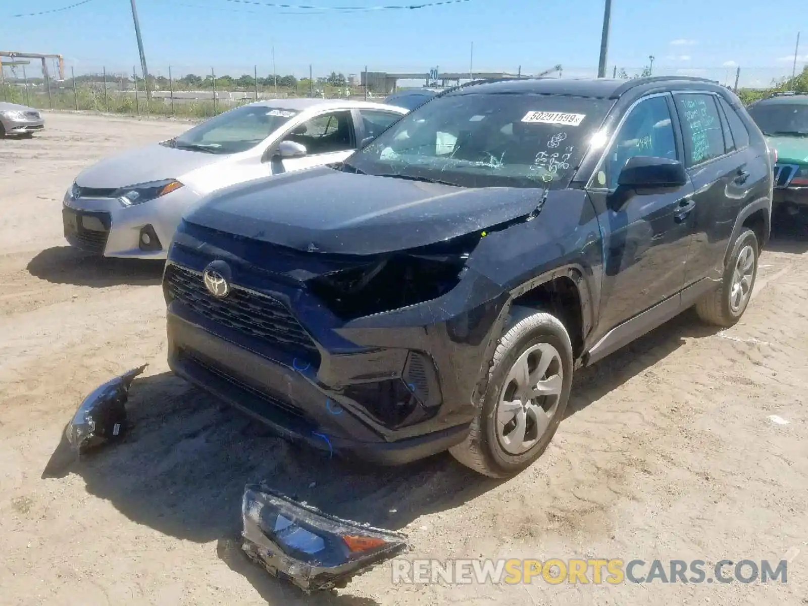 2 Photograph of a damaged car 2T3H1RFV9KC009187 TOYOTA RAV4 2019