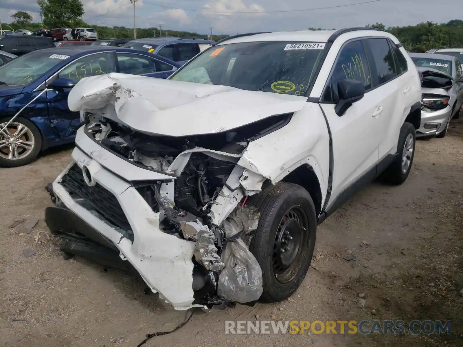 2 Фотография поврежденного автомобиля 2T3H1RFV9KC018486 TOYOTA RAV4 2019