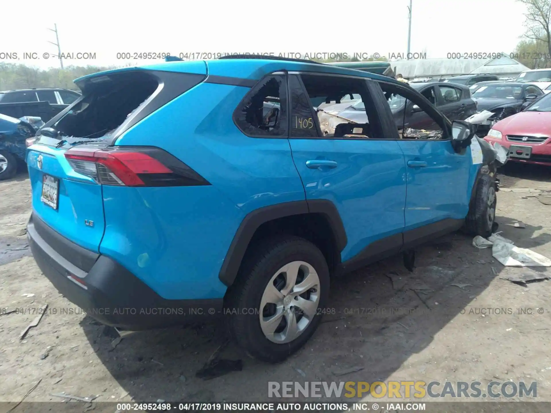 4 Фотография поврежденного автомобиля 2T3H1RFV9KW004182 TOYOTA RAV4 2019