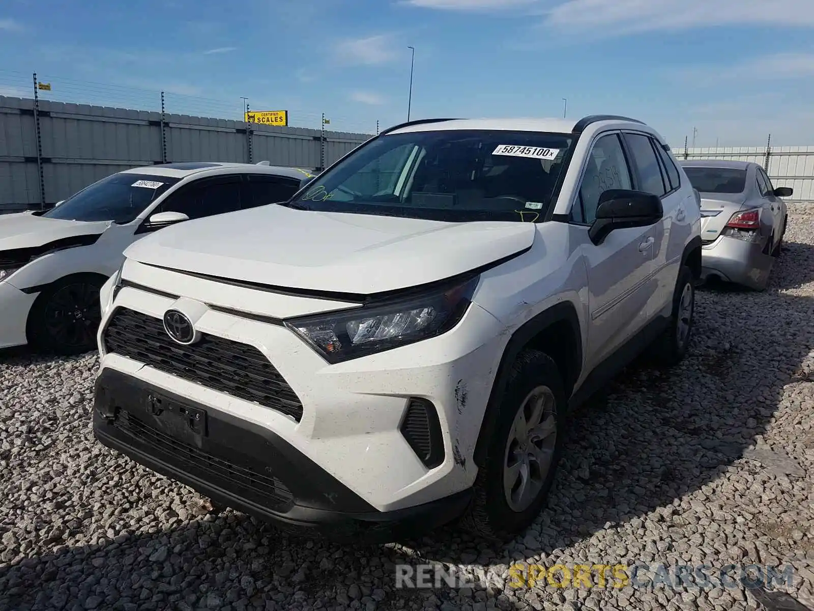 2 Фотография поврежденного автомобиля 2T3H1RFV9KW004361 TOYOTA RAV4 2019