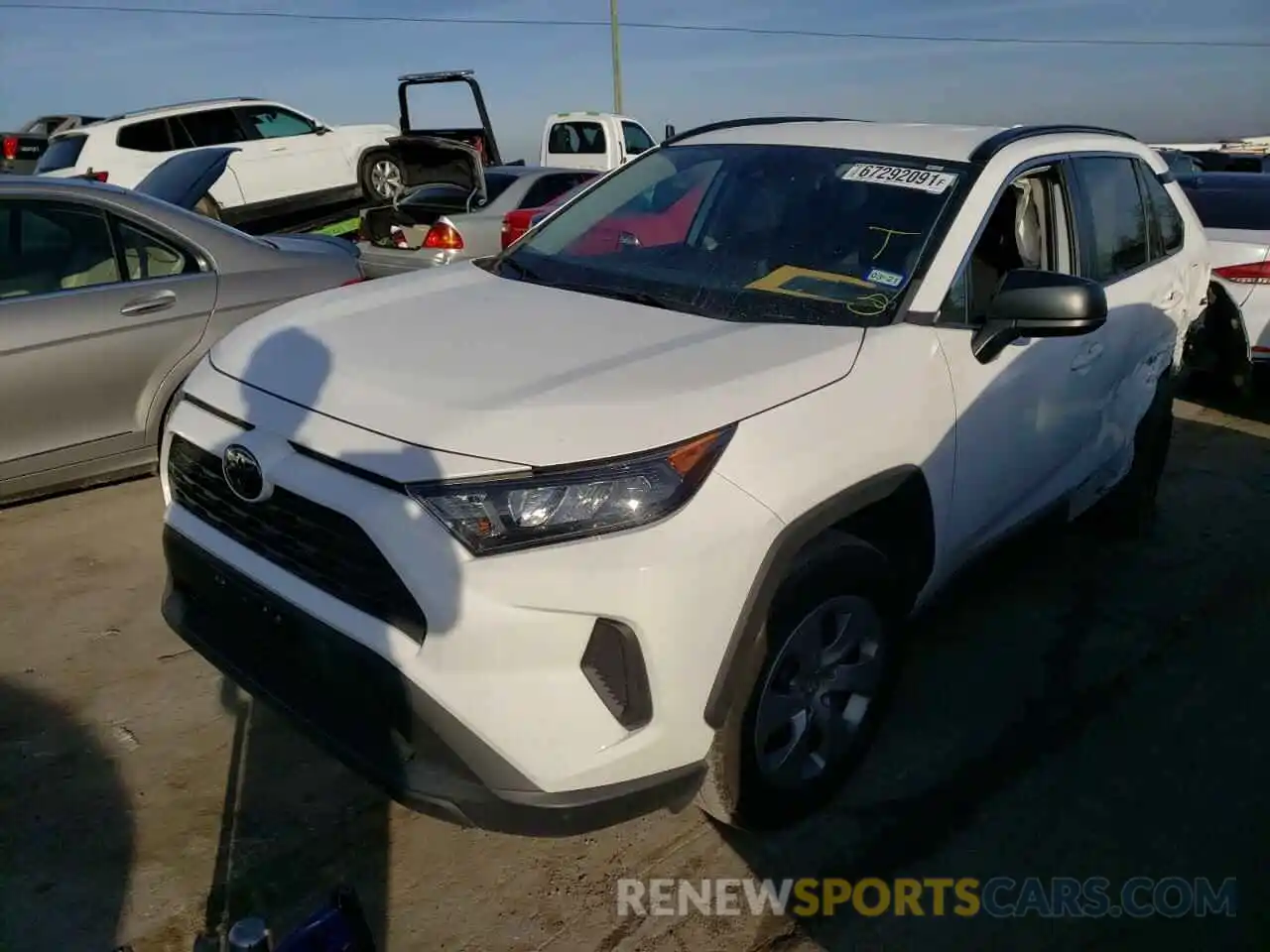 2 Фотография поврежденного автомобиля 2T3H1RFV9KW019202 TOYOTA RAV4 2019