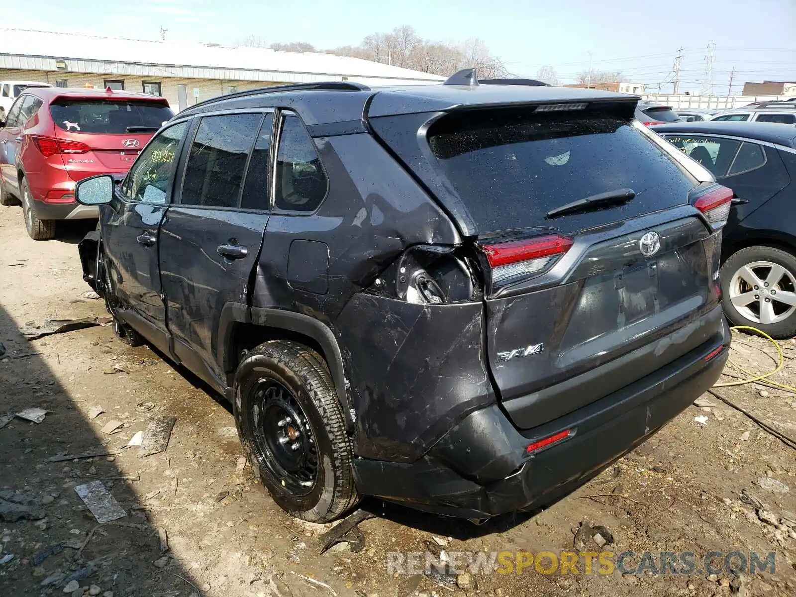 3 Photograph of a damaged car 2T3H1RFV9KW024903 TOYOTA RAV4 2019