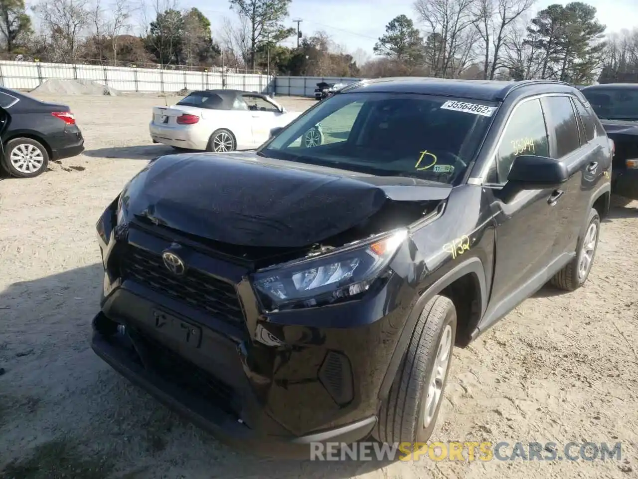 2 Photograph of a damaged car 2T3H1RFV9KW027929 TOYOTA RAV4 2019