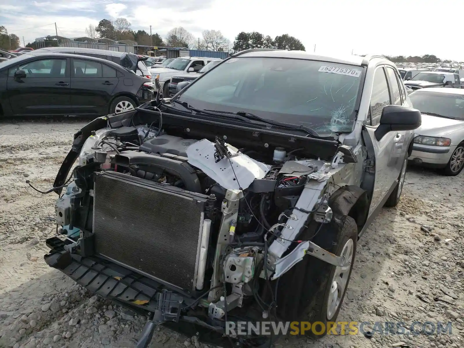 2 Photograph of a damaged car 2T3H1RFV9KW033701 TOYOTA RAV4 2019