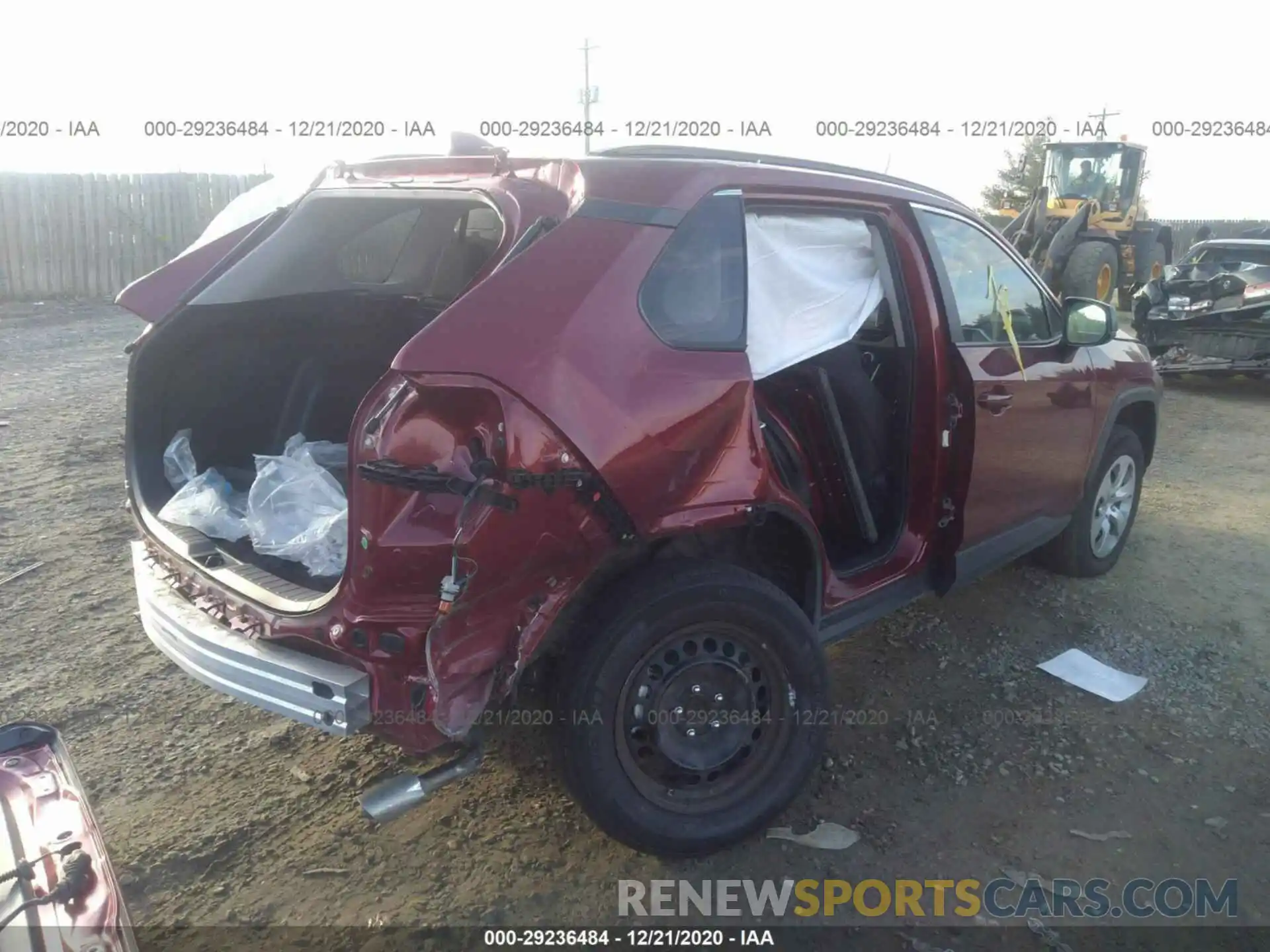 4 Photograph of a damaged car 2T3H1RFV9KW038915 TOYOTA RAV4 2019