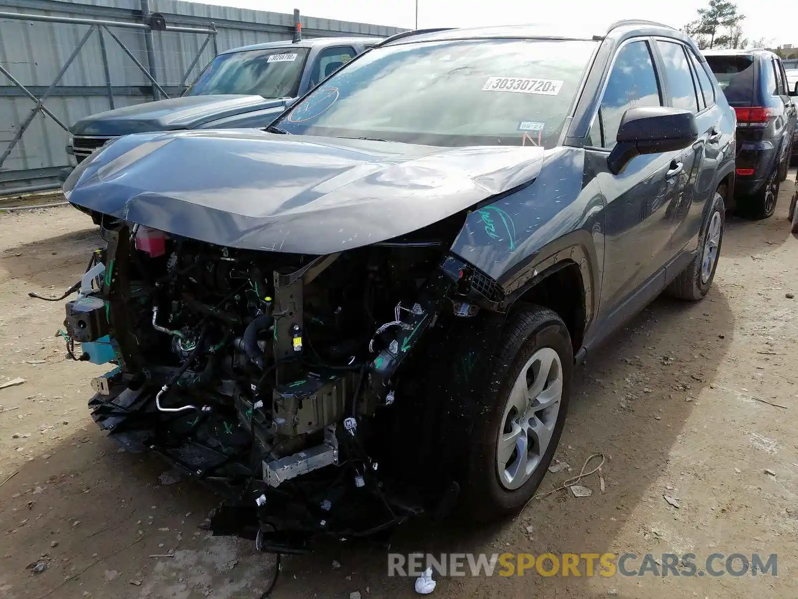 2 Photograph of a damaged car 2T3H1RFV9KW044276 TOYOTA RAV4 2019