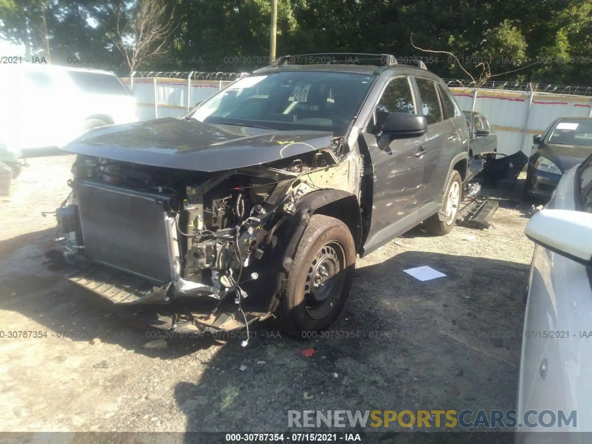 2 Photograph of a damaged car 2T3H1RFV9KW045055 TOYOTA RAV4 2019