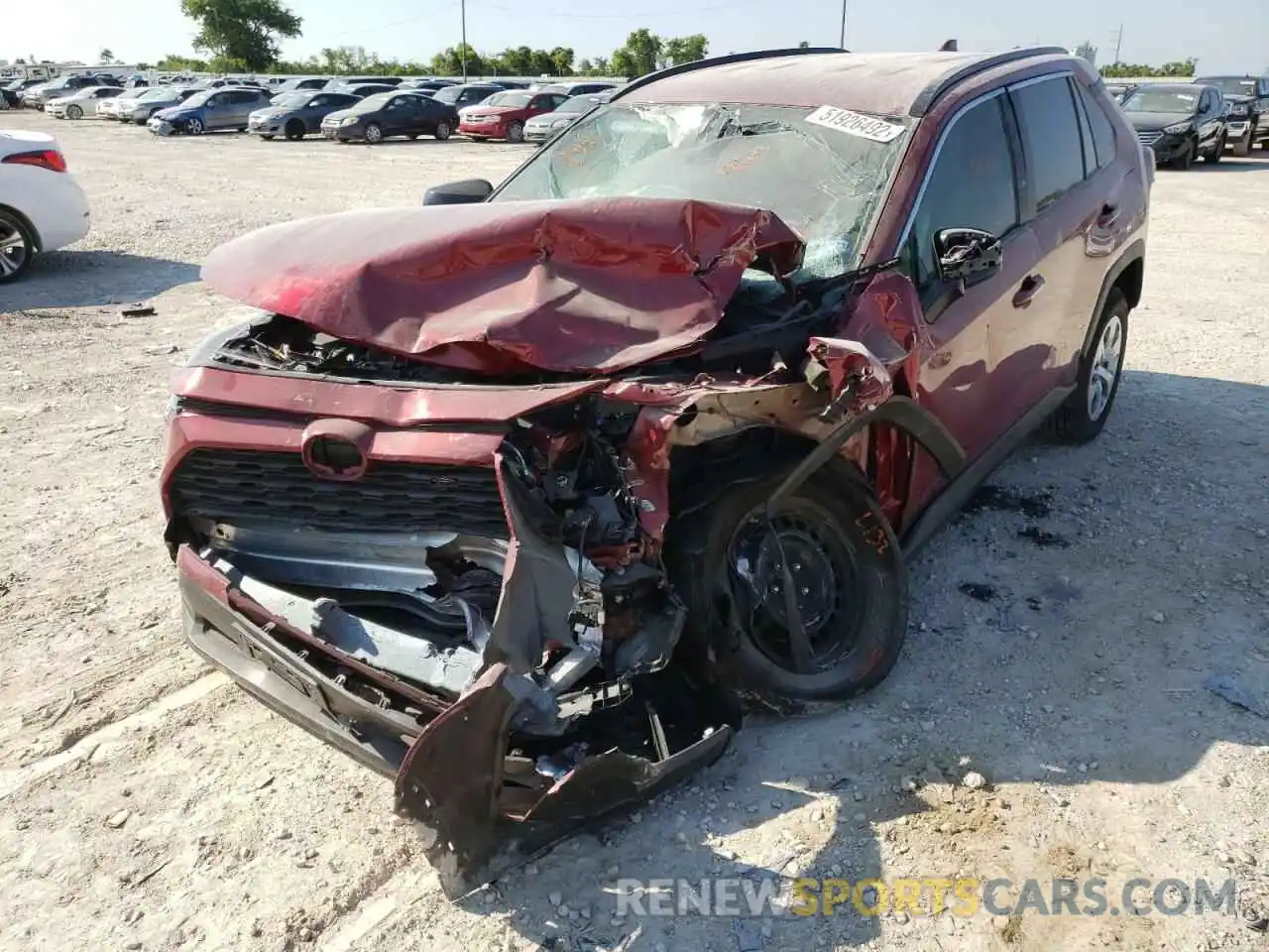 2 Photograph of a damaged car 2T3H1RFV9KW049154 TOYOTA RAV4 2019