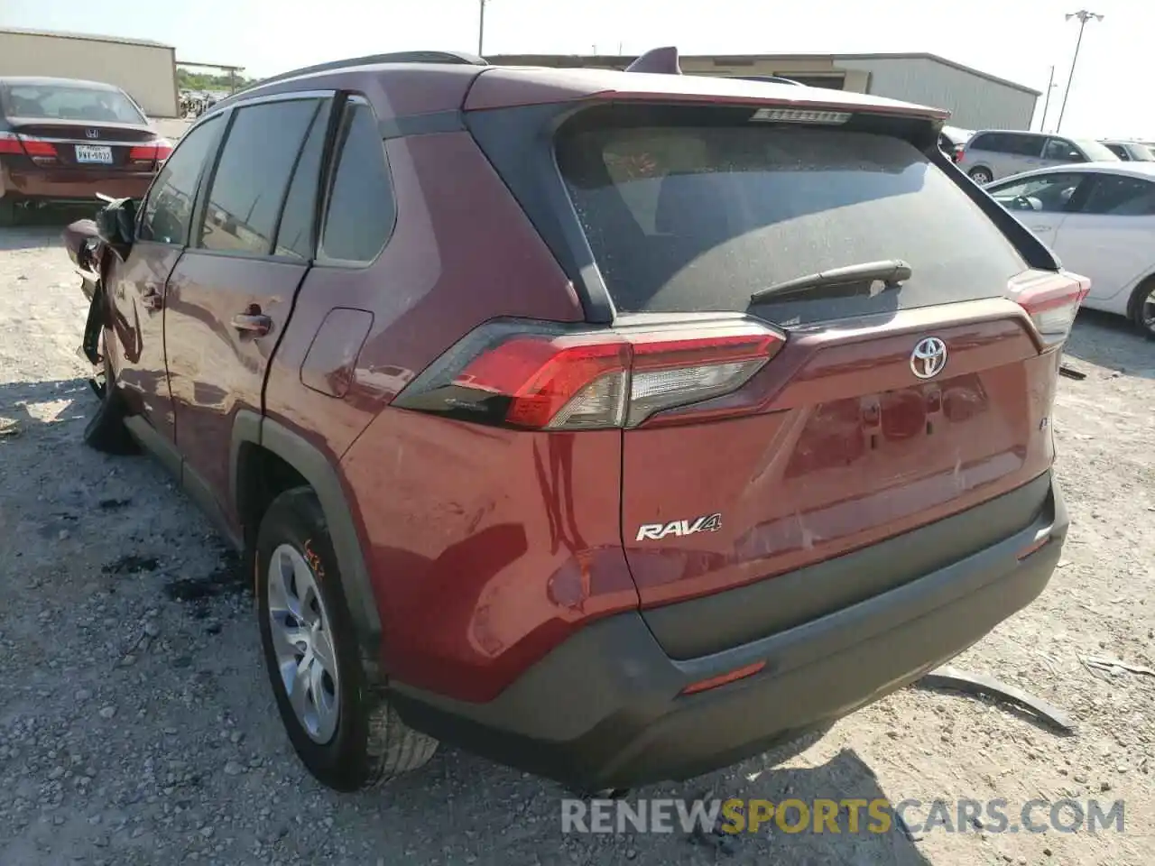 3 Photograph of a damaged car 2T3H1RFV9KW049154 TOYOTA RAV4 2019