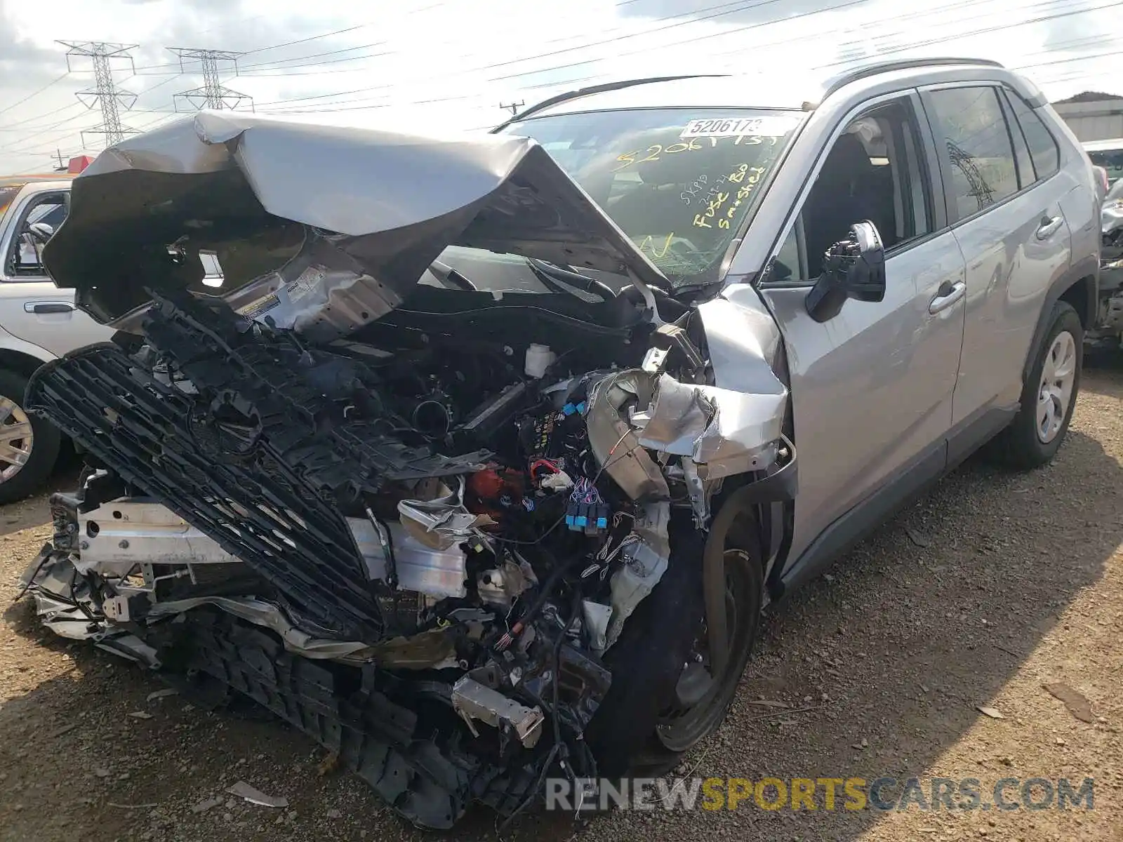 2 Photograph of a damaged car 2T3H1RFV9KW051261 TOYOTA RAV4 2019