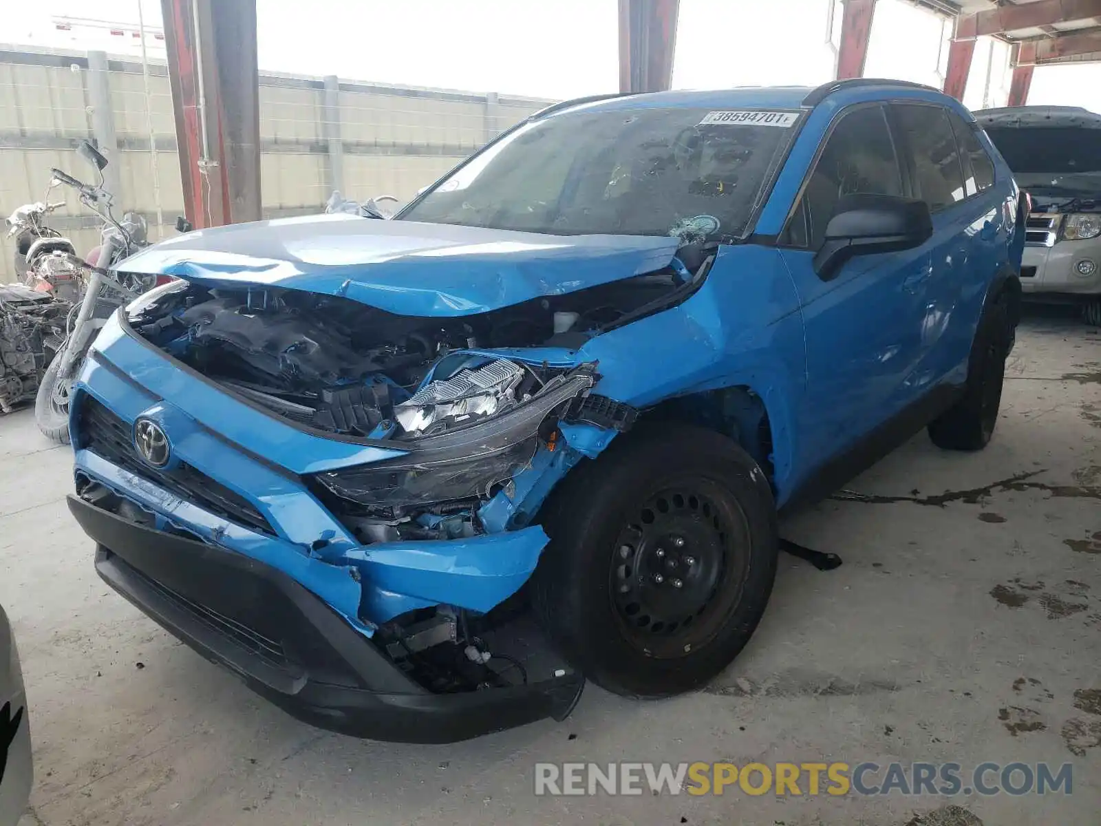 2 Фотография поврежденного автомобиля 2T3H1RFV9KW055505 TOYOTA RAV4 2019