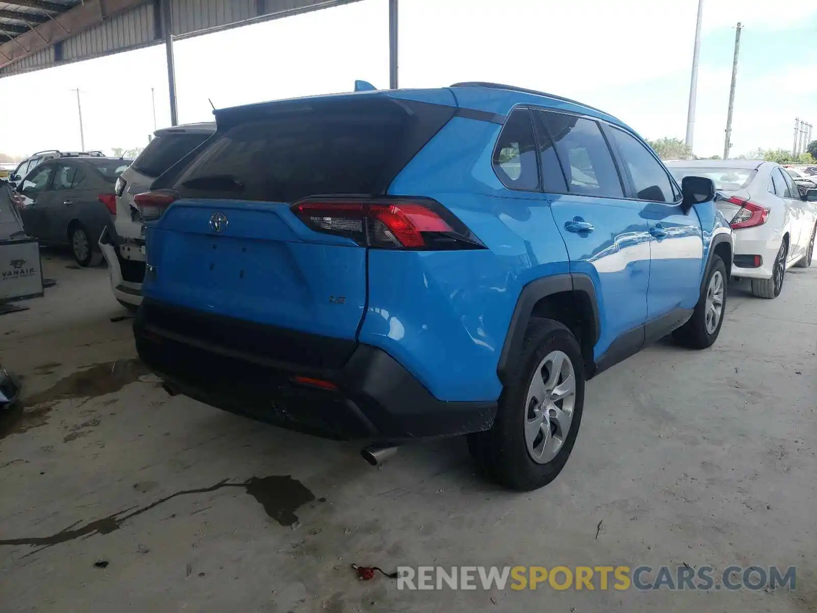 4 Фотография поврежденного автомобиля 2T3H1RFV9KW055505 TOYOTA RAV4 2019