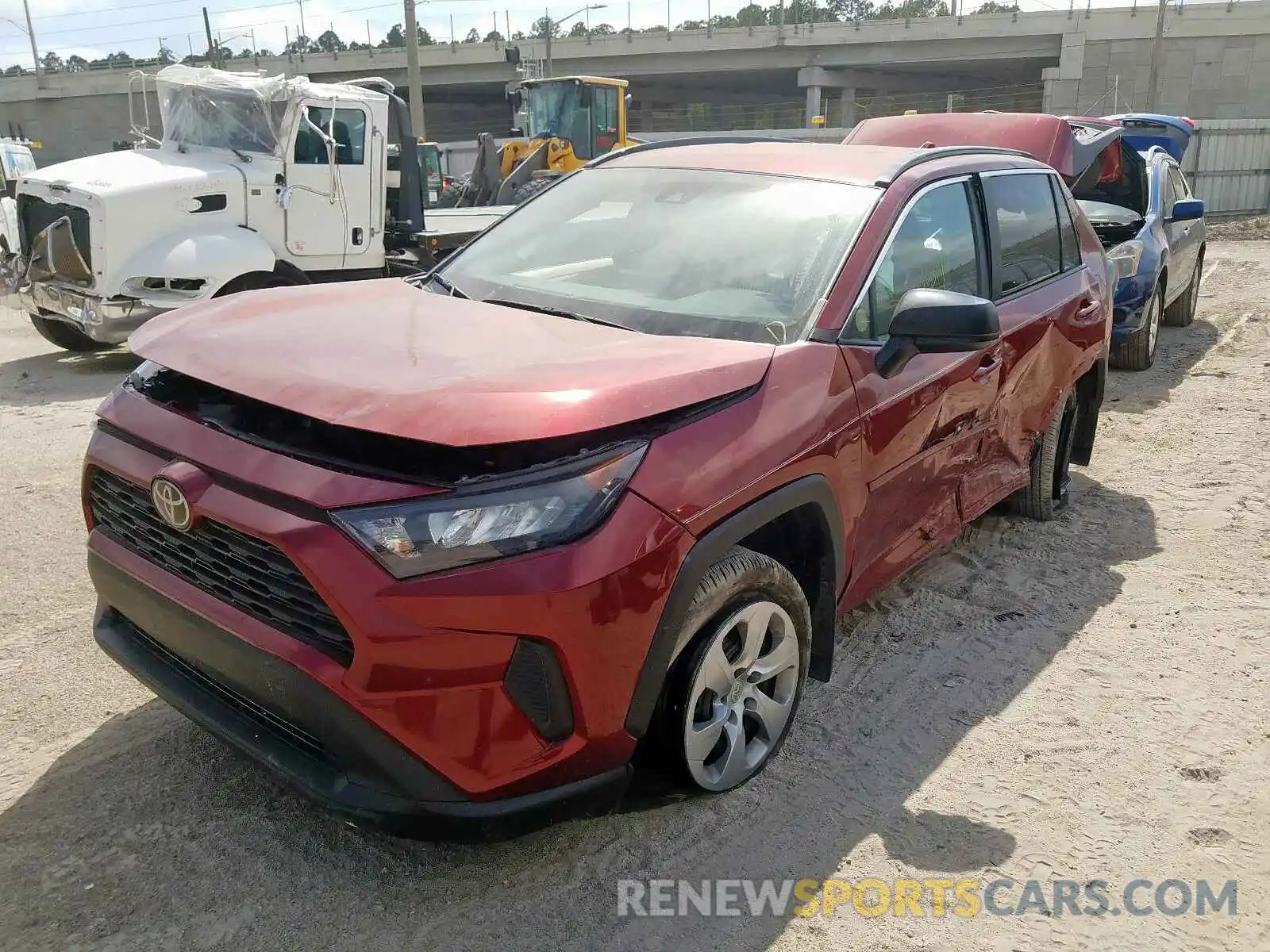 2 Photograph of a damaged car 2T3H1RFVXKC006704 TOYOTA RAV4 2019