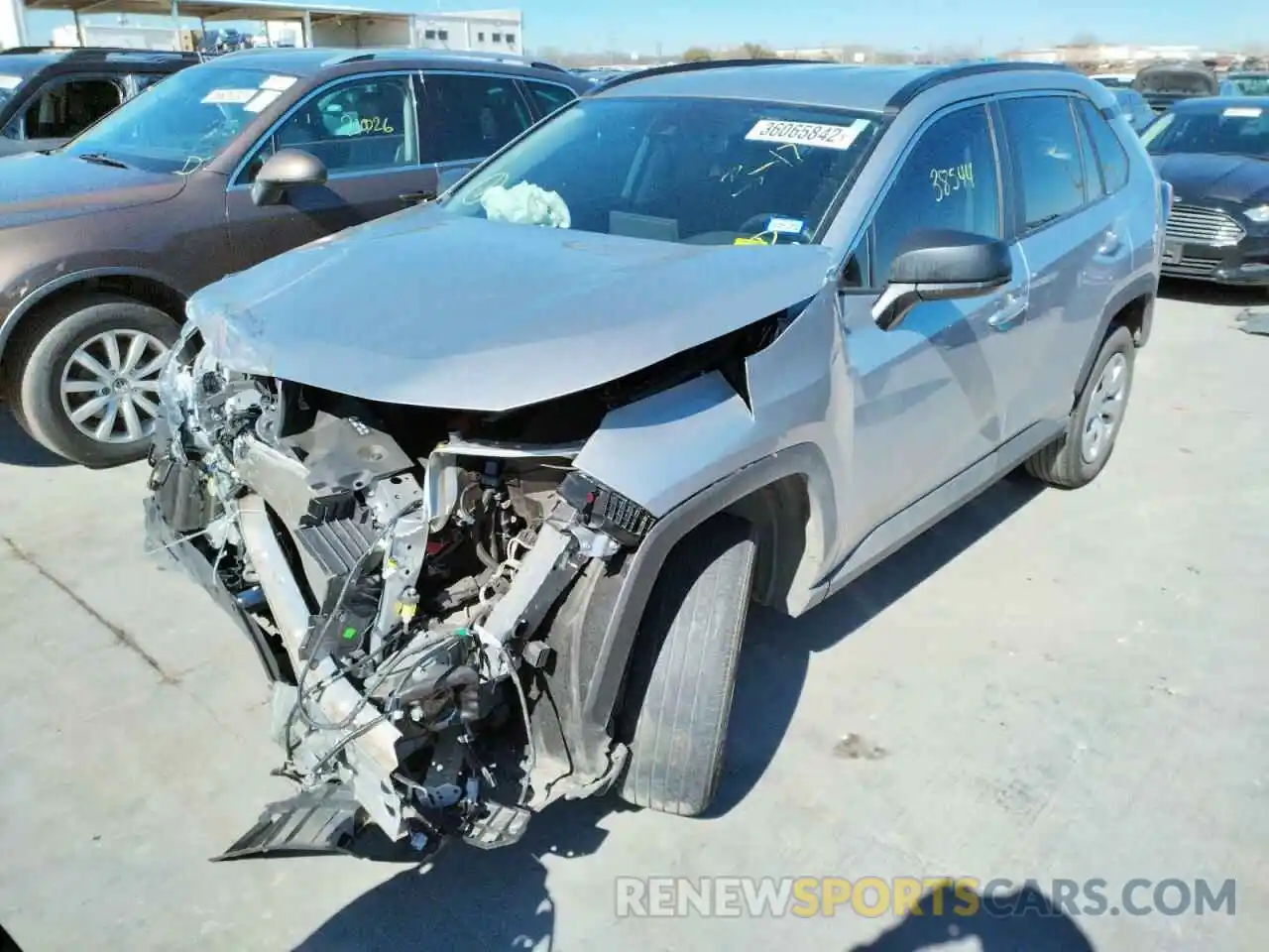 2 Photograph of a damaged car 2T3H1RFVXKC013121 TOYOTA RAV4 2019