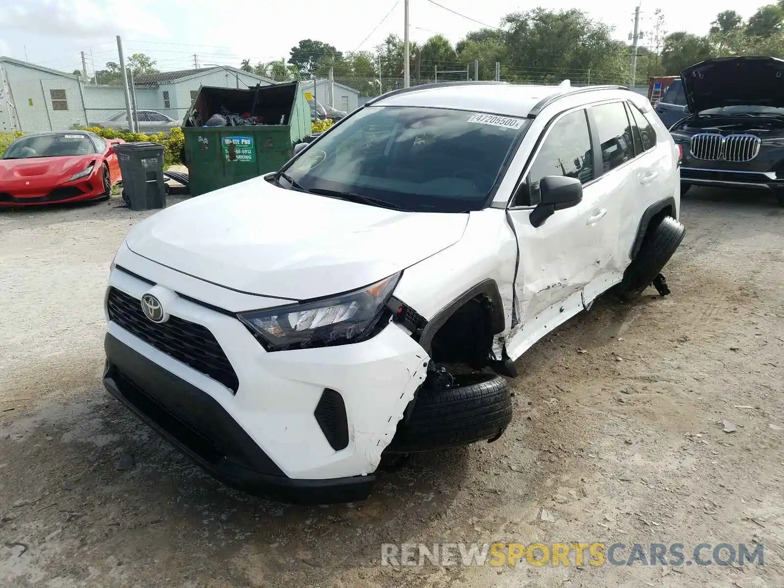 2 Фотография поврежденного автомобиля 2T3H1RFVXKC019114 TOYOTA RAV4 2019