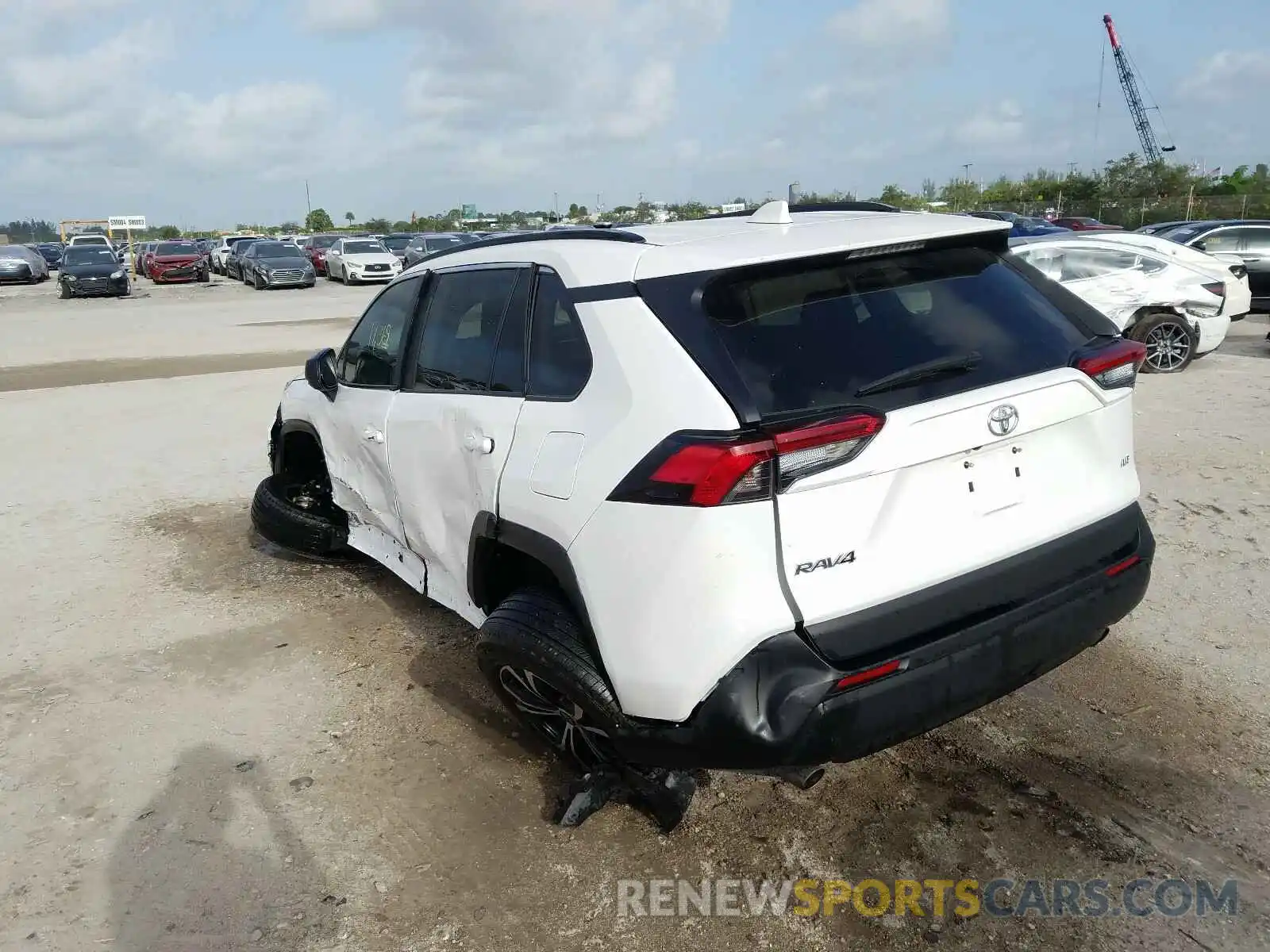 3 Photograph of a damaged car 2T3H1RFVXKC019114 TOYOTA RAV4 2019