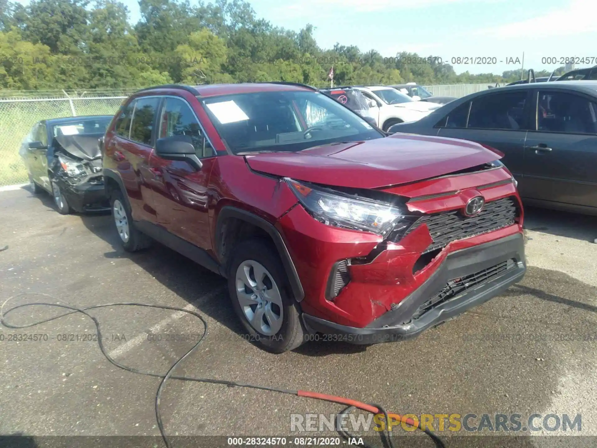 1 Photograph of a damaged car 2T3H1RFVXKC019887 TOYOTA RAV4 2019