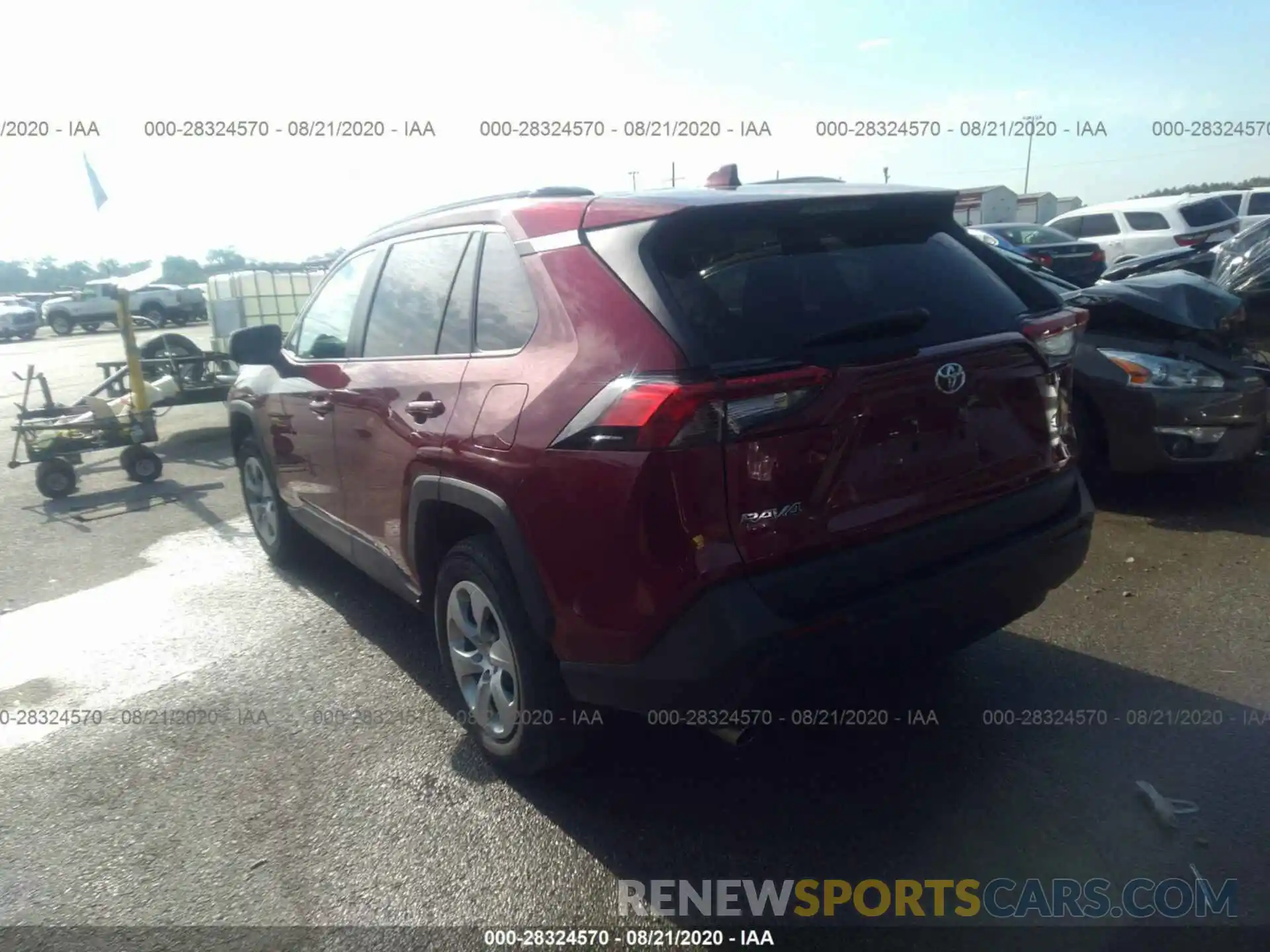 3 Photograph of a damaged car 2T3H1RFVXKC019887 TOYOTA RAV4 2019