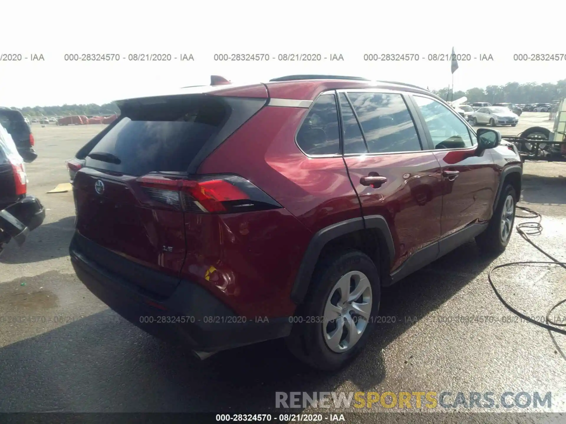 4 Photograph of a damaged car 2T3H1RFVXKC019887 TOYOTA RAV4 2019