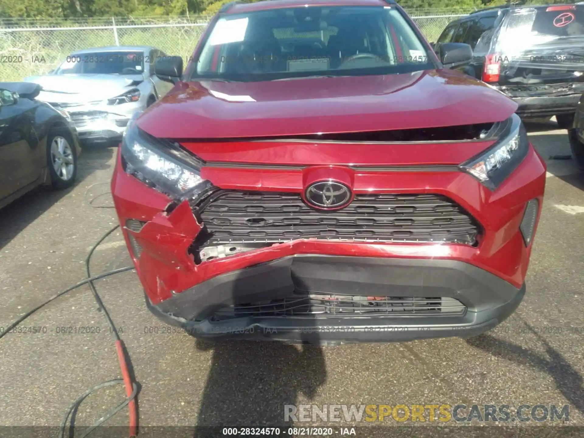 6 Photograph of a damaged car 2T3H1RFVXKC019887 TOYOTA RAV4 2019