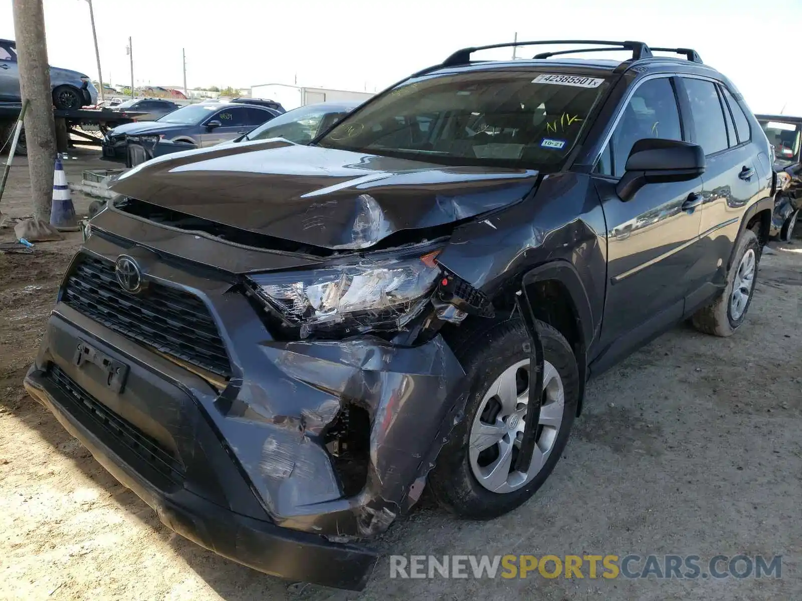 2 Photograph of a damaged car 2T3H1RFVXKC022966 TOYOTA RAV4 2019