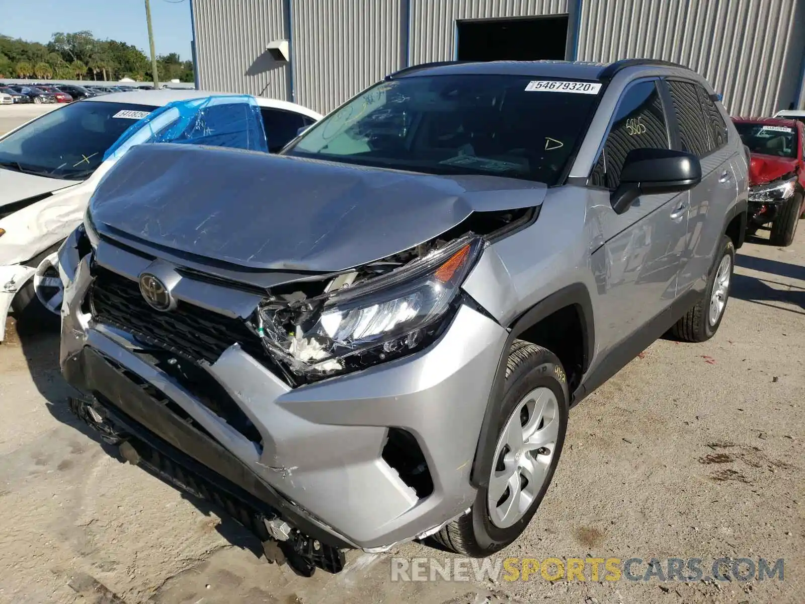 2 Photograph of a damaged car 2T3H1RFVXKC025477 TOYOTA RAV4 2019