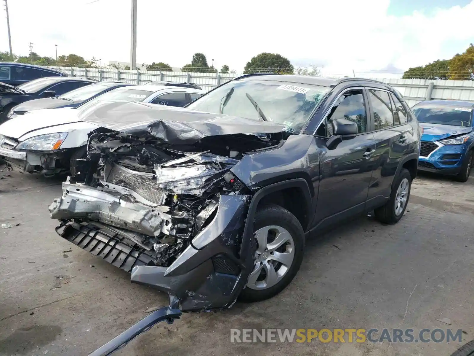 2 Photograph of a damaged car 2T3H1RFVXKC030260 TOYOTA RAV4 2019