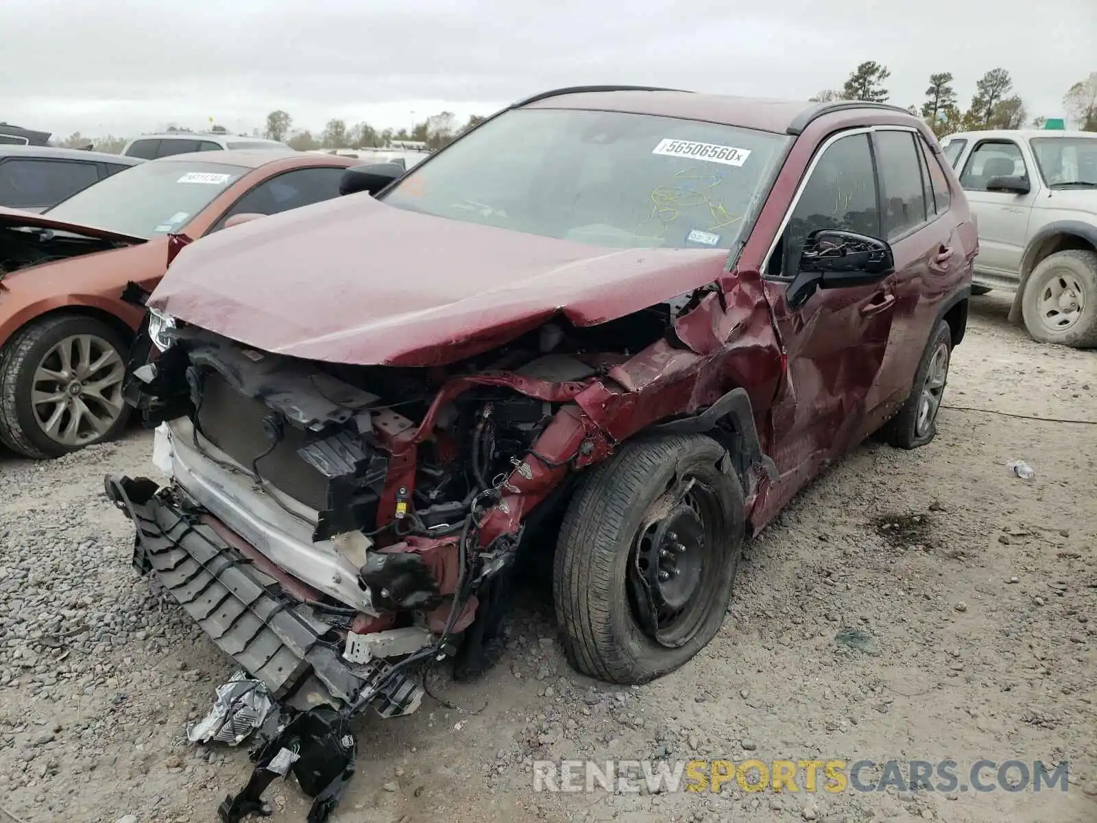 2 Photograph of a damaged car 2T3H1RFVXKW002537 TOYOTA RAV4 2019