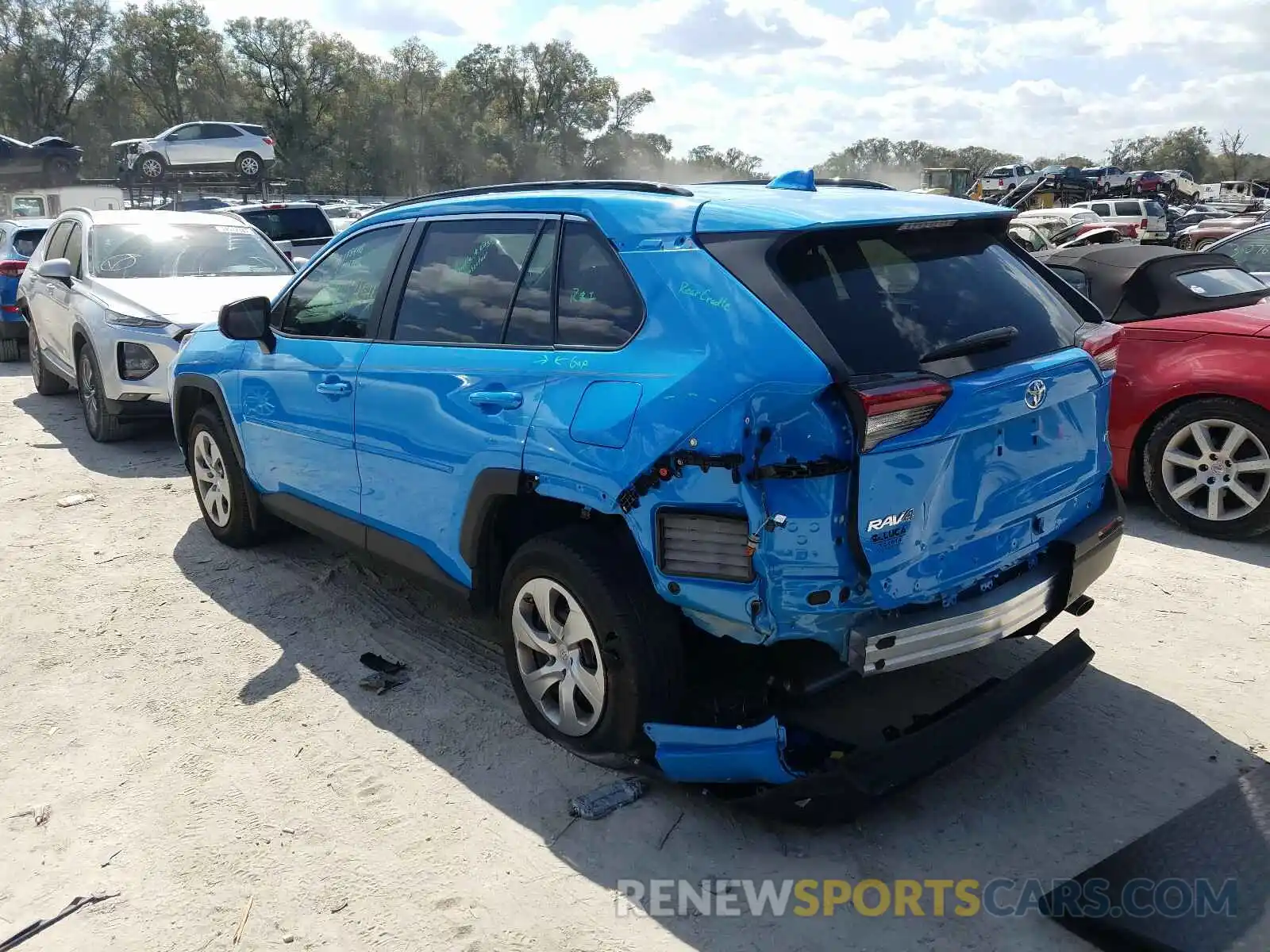 3 Фотография поврежденного автомобиля 2T3H1RFVXKW005177 TOYOTA RAV4 2019