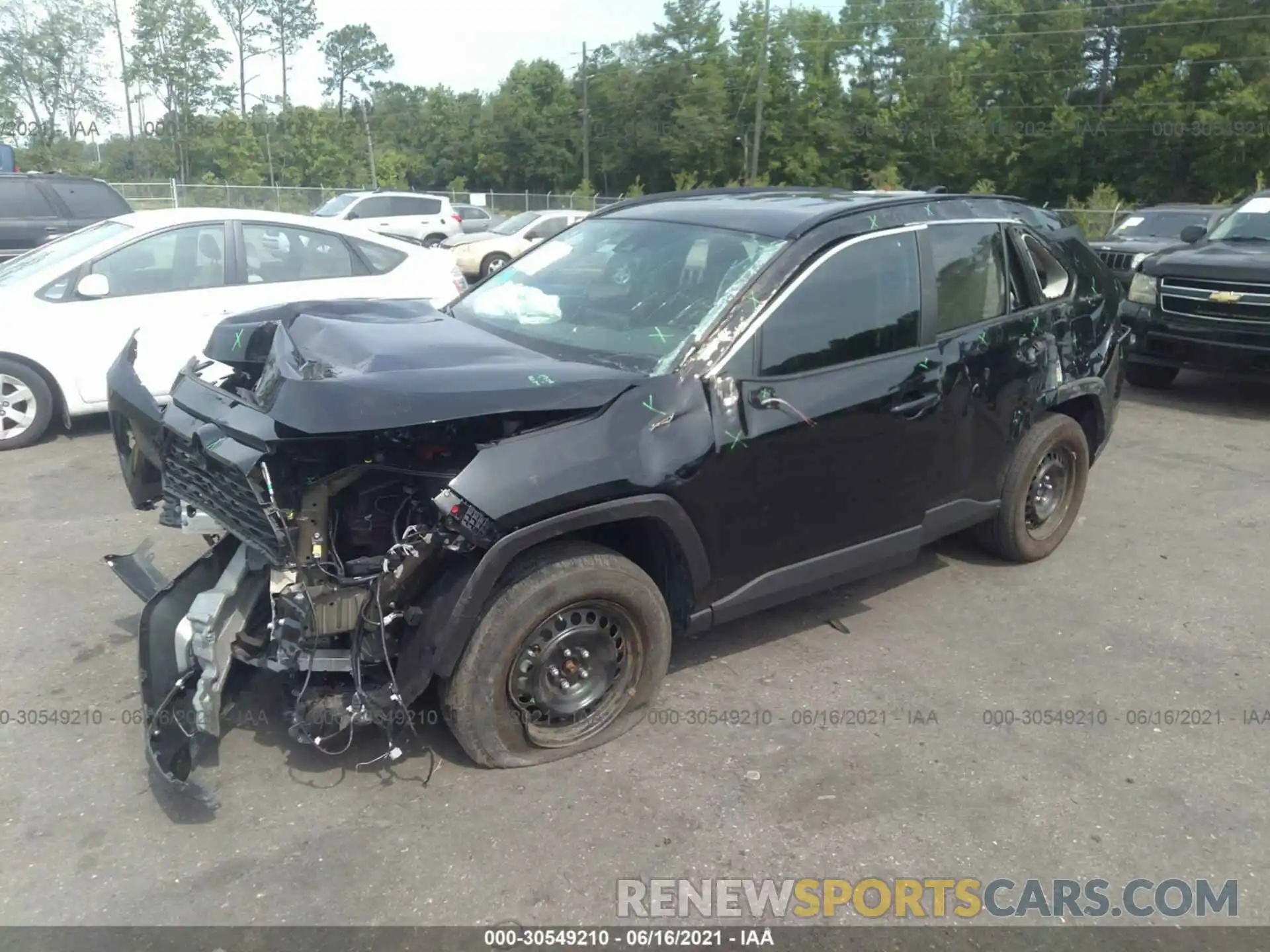 2 Photograph of a damaged car 2T3H1RFVXKW033500 TOYOTA RAV4 2019