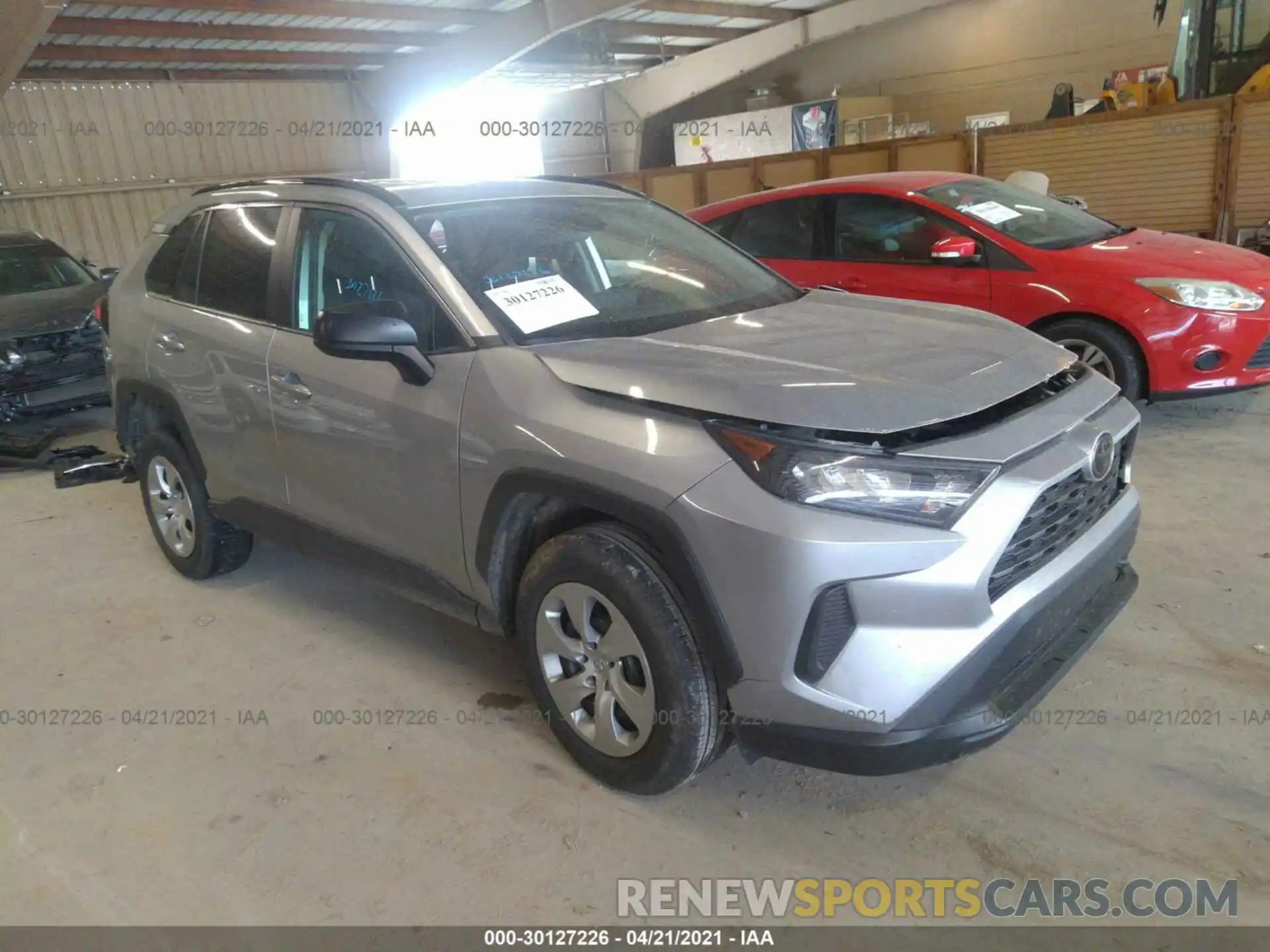 1 Photograph of a damaged car 2T3H1RFVXKW035408 TOYOTA RAV4 2019