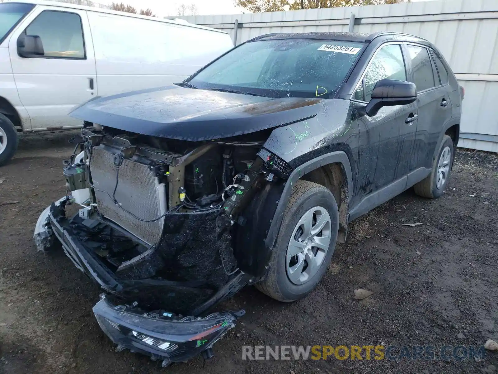 2 Photograph of a damaged car 2T3H1RFVXKW051902 TOYOTA RAV4 2019