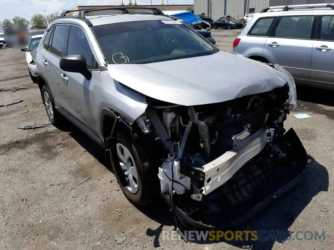 1 Photograph of a damaged car 2T3H1RFVXKW054251 TOYOTA RAV4 2019