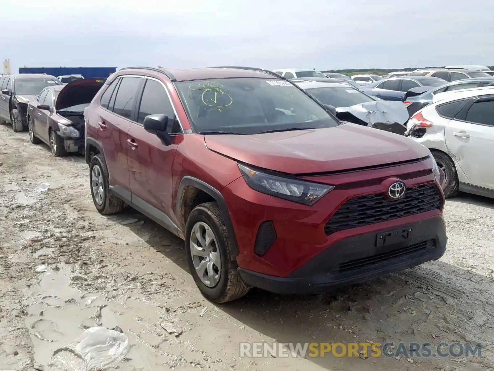 1 Photograph of a damaged car 2T3H1RFVXKW054508 TOYOTA RAV4 2019