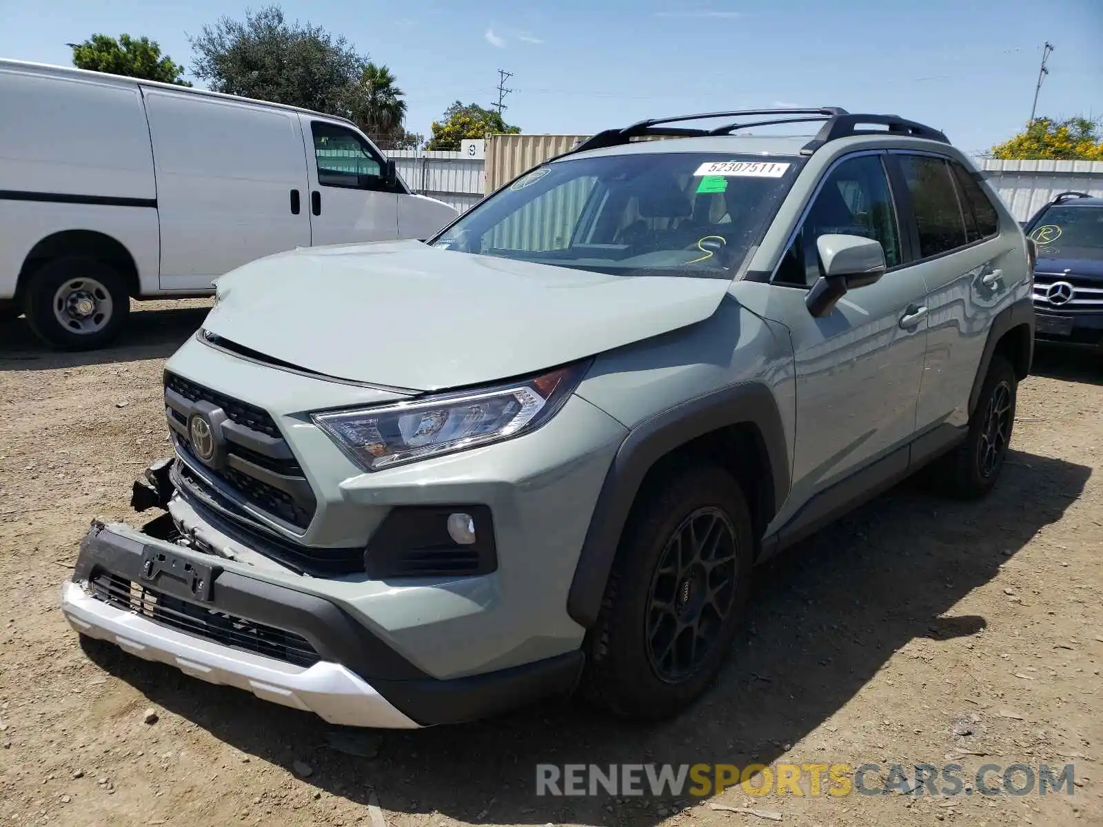 2 Photograph of a damaged car 2T3J1RFV0KC016224 TOYOTA RAV4 2019